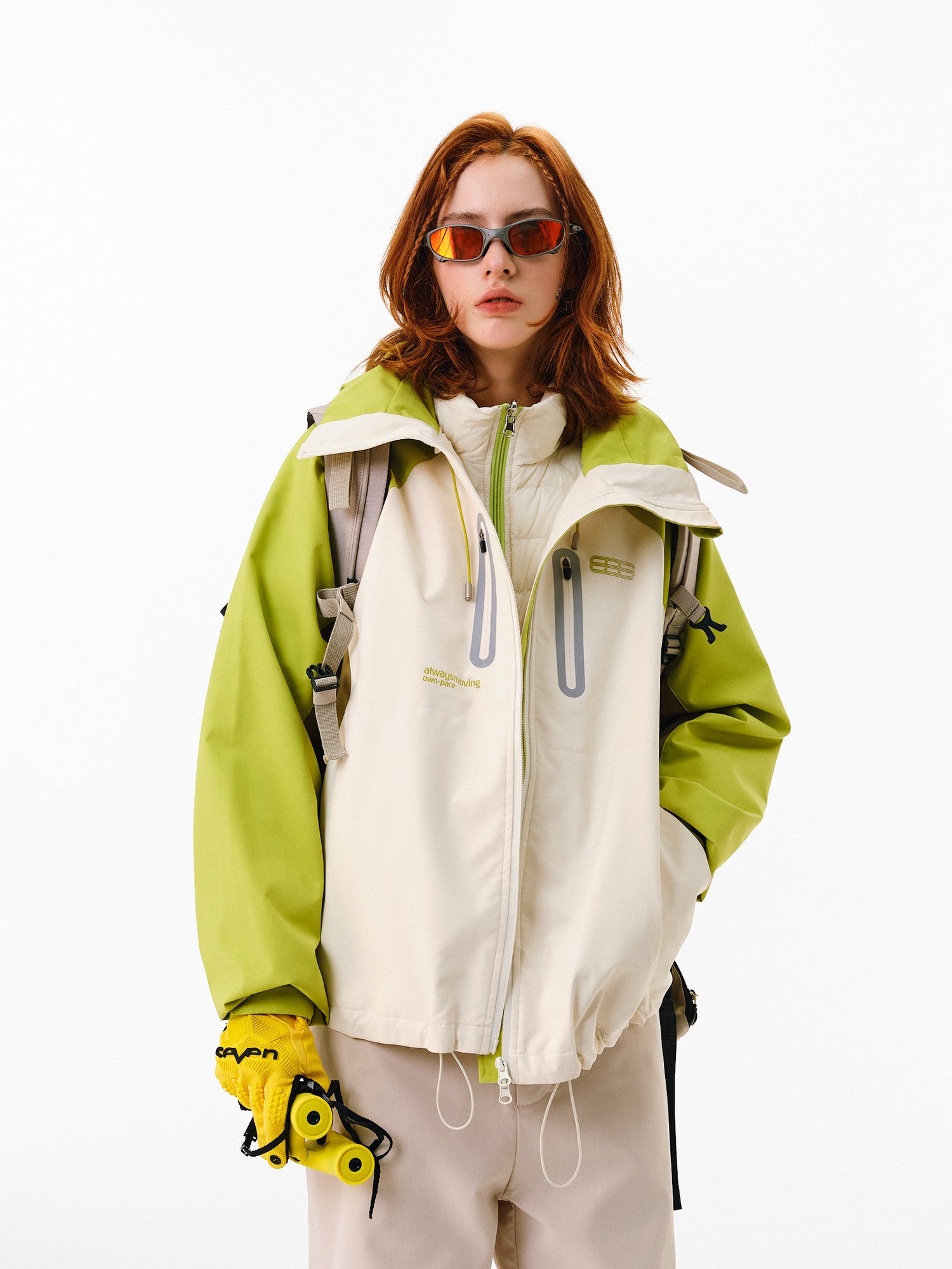 FPA Cocoon-Style Down-Lined Hardshell Jacket – National Trend 3-in-1 Outdoor Mountaineering Down Jacket with Waterproof Protection