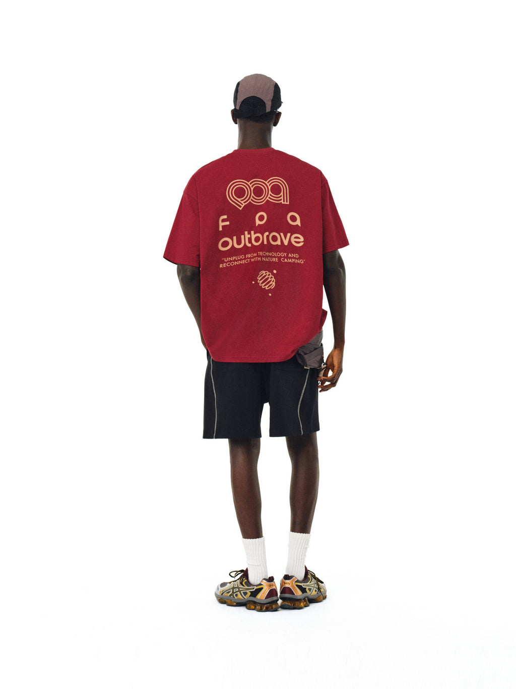 FPA Sport Cooling Ice-Feel Short Sleeve T-Shirt - Summer Crew Neck Chinese Streetwear Trendy Couple Half Sleeve Black Tee for Men