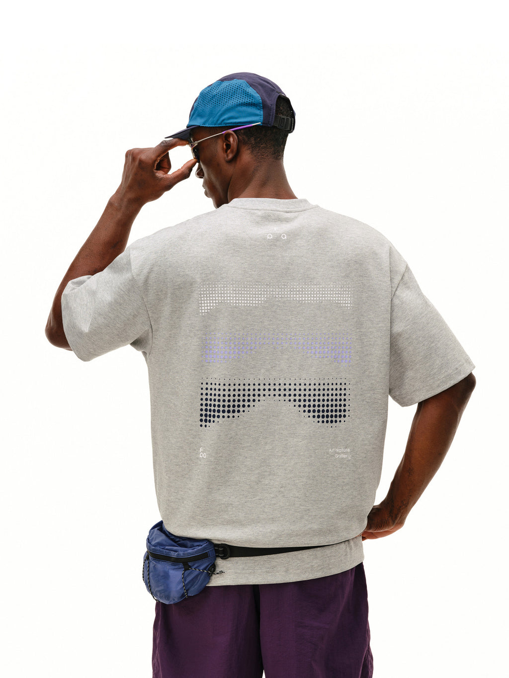 FPA Cool-Touch Quick-Dry 7A Antibacterial Sports Short Sleeve T-Shirt, Summer Round Neck Couple Polka Dot Print Outdoor Tee for Men