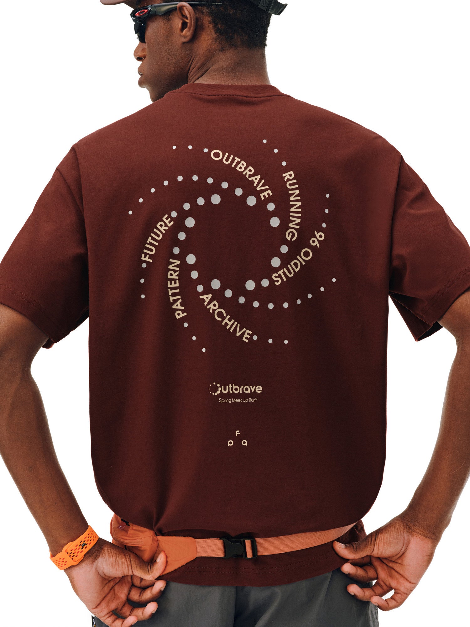 FPA Polka Dot Slogan COOLMAX Sports Short Sleeve T-Shirt - Summer Outdoor Quick-Dry Crew Neck Casual Couple Tee for Men