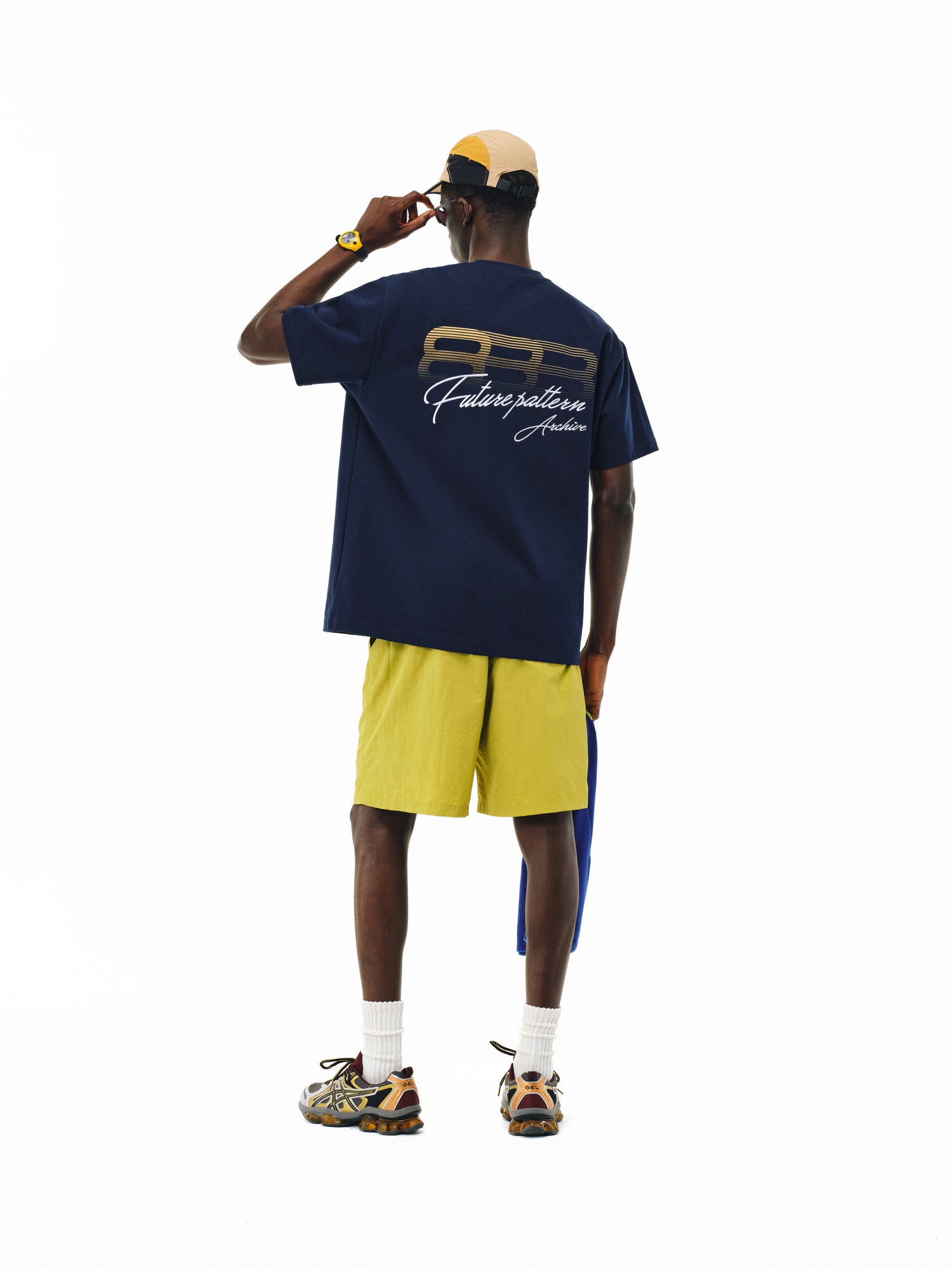 FPA Cool-Touch Long-Staple Cotton Gradient Logo T-Shirt – Summer Heavyweight Loose Fit Unisex Streetwear Tee