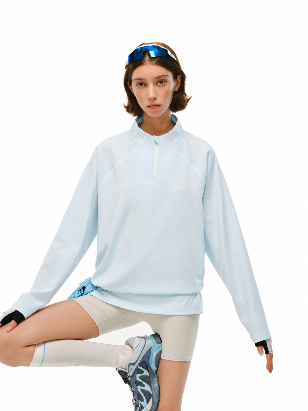 FPA5A Antimicrobial Quick-Dry Half-Zip Long-Sleeve Sports T-Shirt for Men and Women, Spring Outdoor Casual Pullover