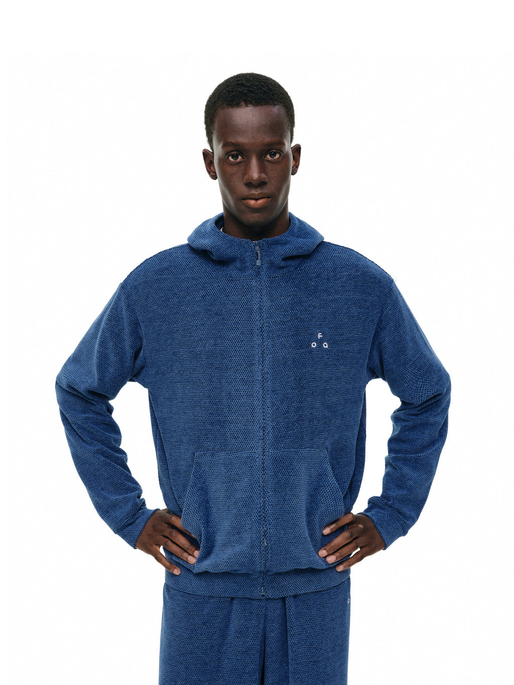 FPA Outdoor Sports Honeycomb Texture Knitted Cardigan Hooded Sweatshirt Jacket Autumn Design Casual Set Hoodie