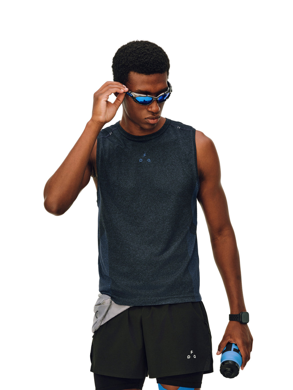 FPA One-Piece Knit Texture Ribbed Tank Top for Men – Premium Summer Athletic Outdoor Sleeveless Tee