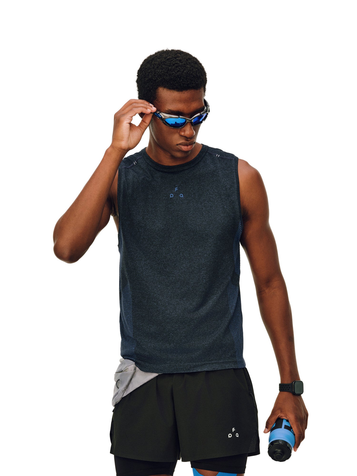 FPA One-Piece Knit Texture Ribbed Tank Top for Men – Premium Summer Athletic Outdoor Sleeveless Tee