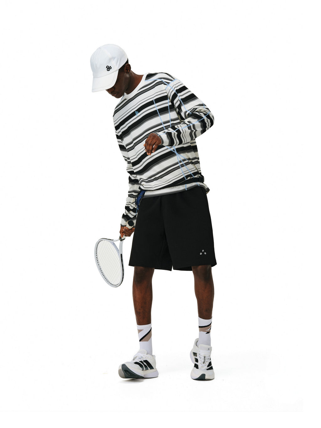 FPA Color-Block Striped Long-Sleeve Tee, Early Autumn 2026 New Arrival, Crew Neck Couple Style, Premium Heavyweight Casual T-Shirt