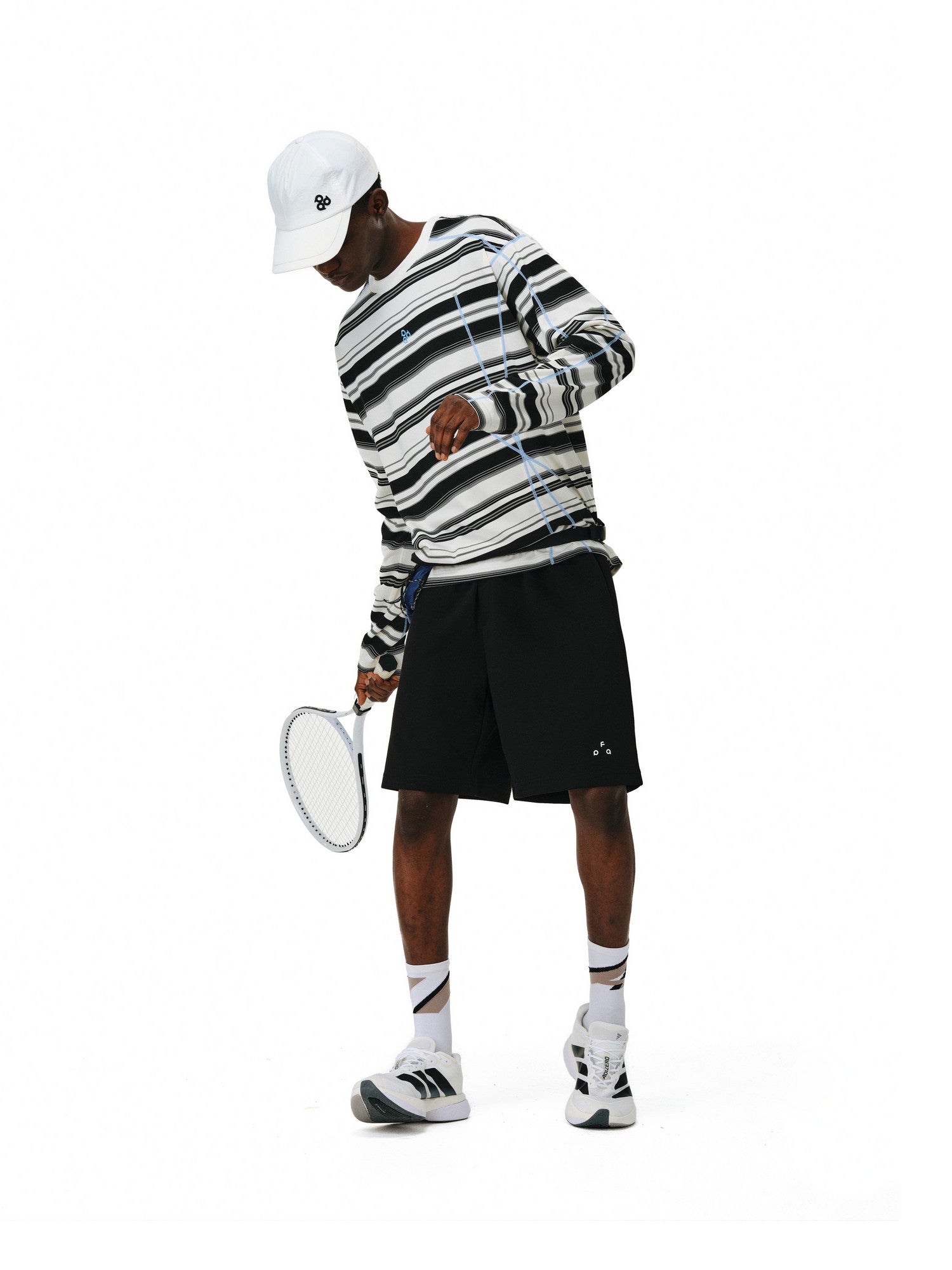 FPA Color-Block Striped Long-Sleeve Tee, Early Autumn 2026 New Arrival, Crew Neck Couple Style, Premium Heavyweight Casual T-Shirt