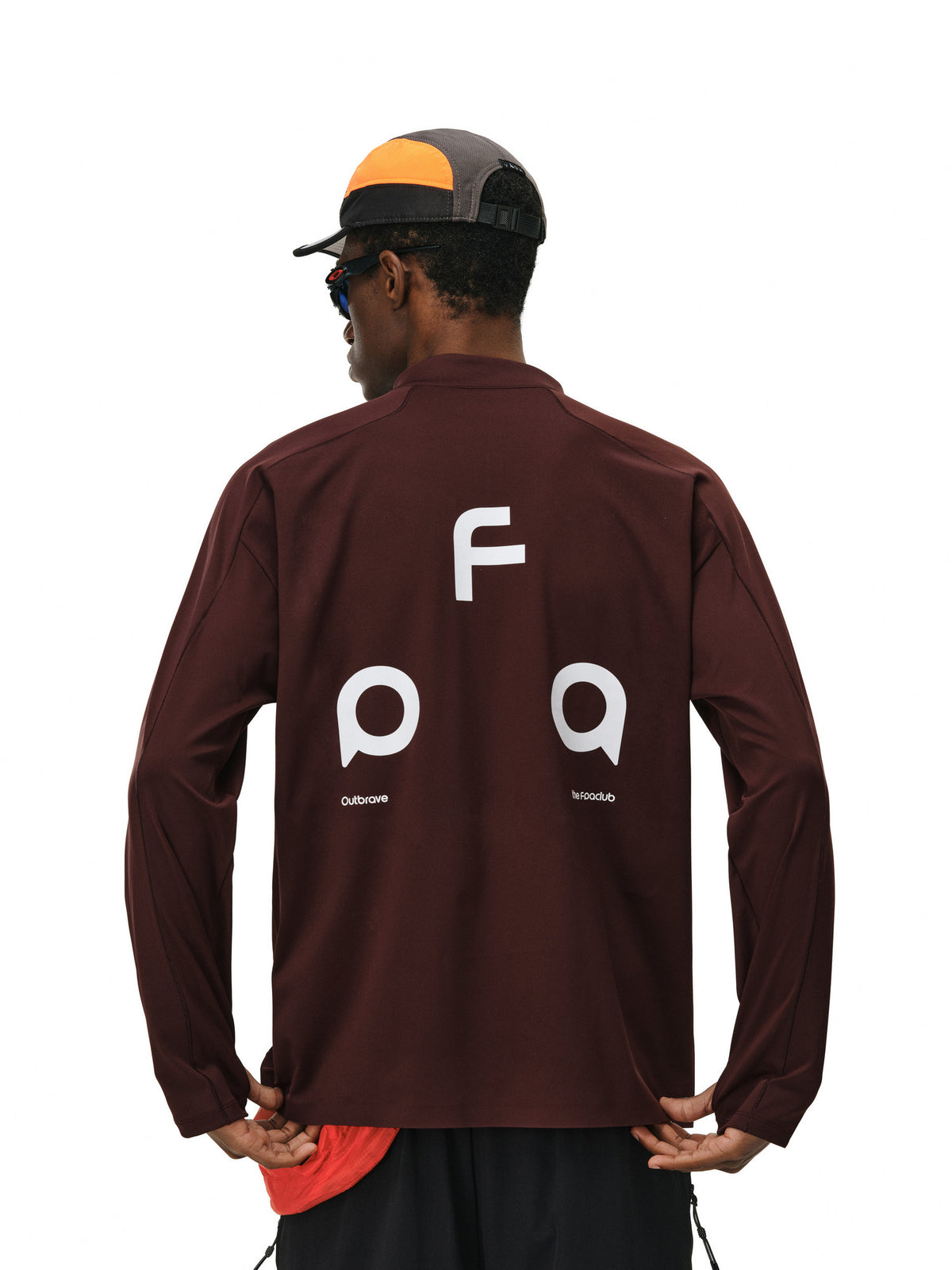 FPA Moisture-Wicking UPF50+ Half-Zip Cycling Jersey Long Sleeve Basic Logo Casual Couple Sports T-Shirt