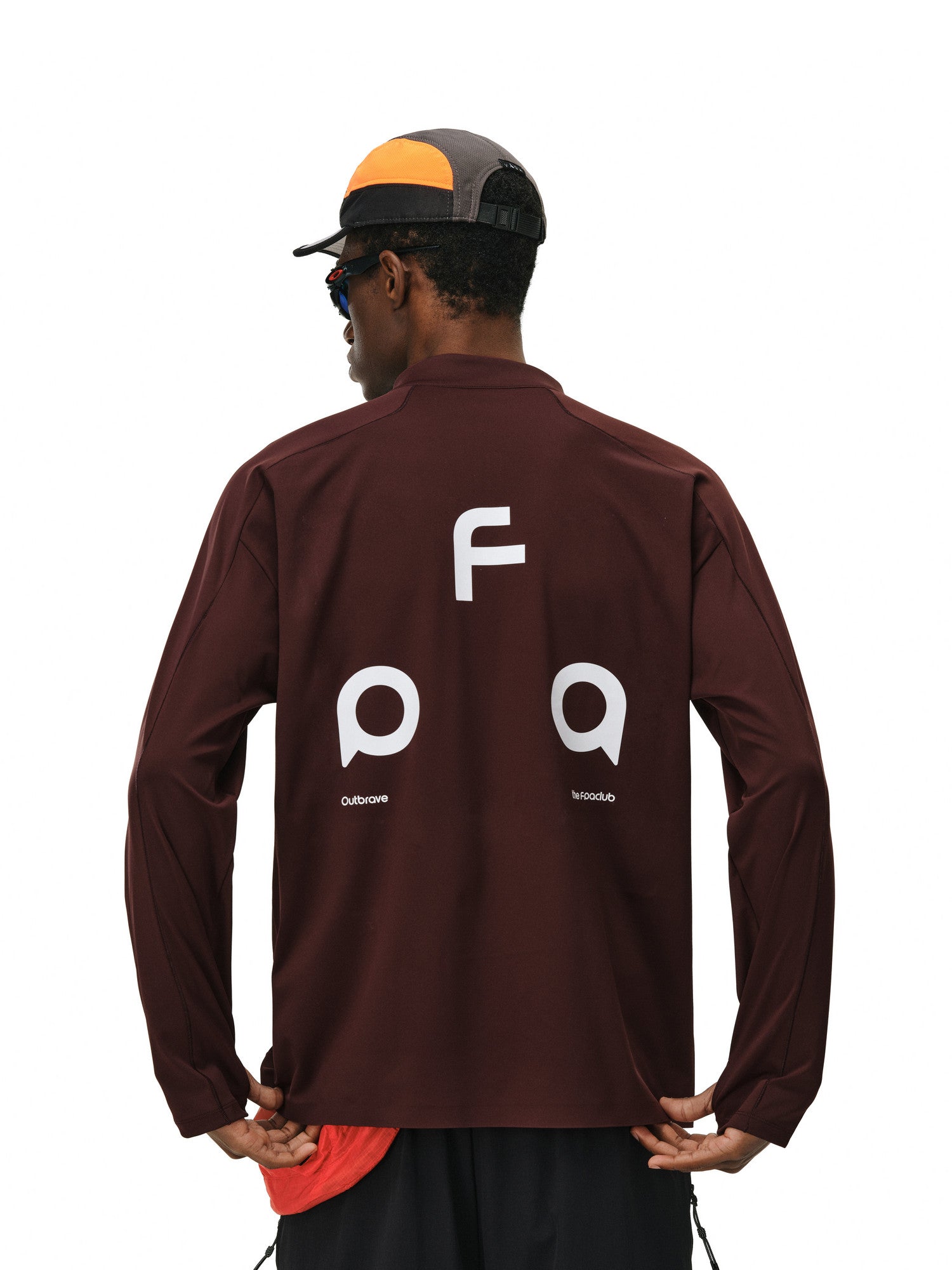 FPA Moisture-Wicking UPF50+ Half-Zip Cycling Jersey Long Sleeve Basic Logo Casual Couple Sports T-Shirt