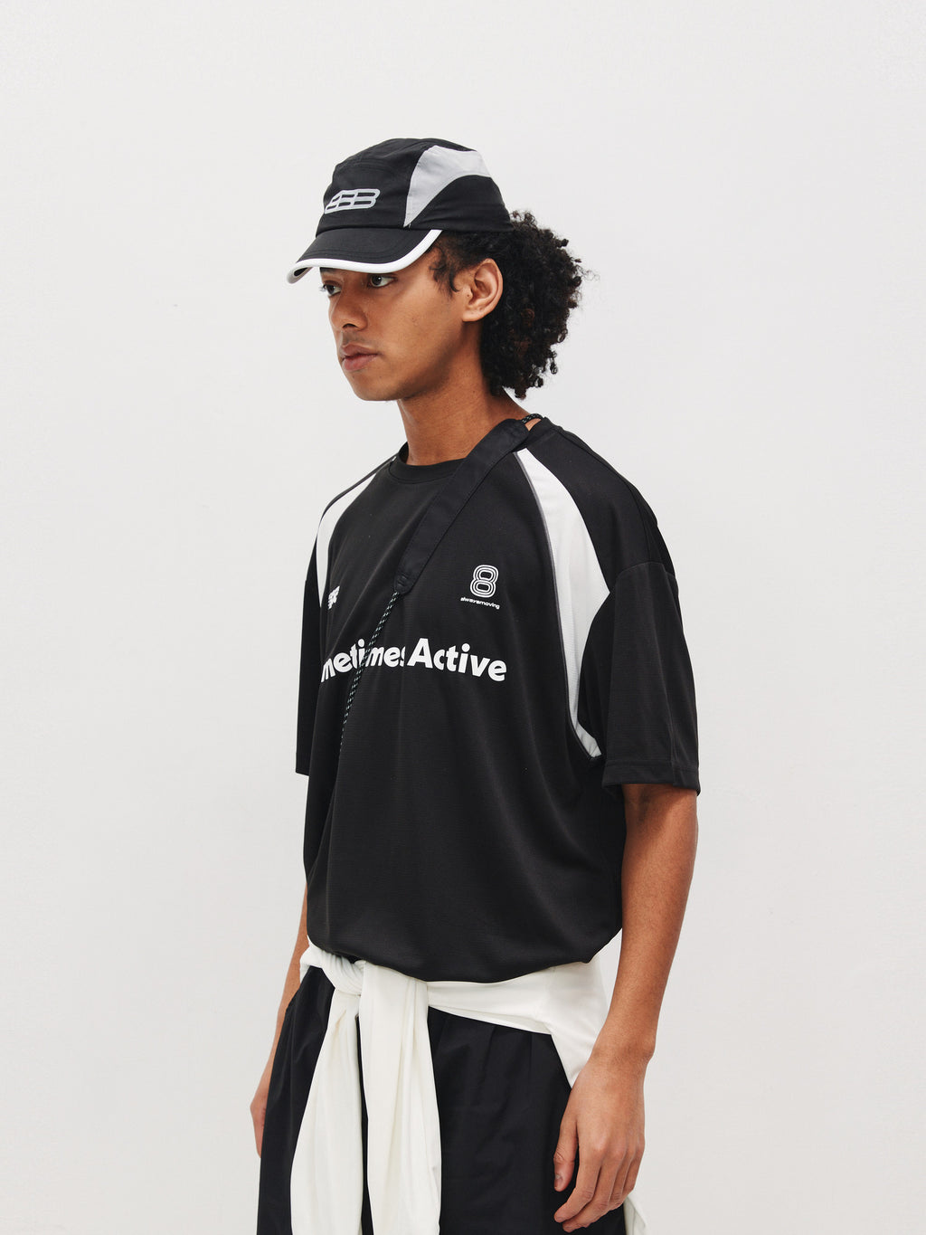 FPA Quick-Dry Breathable Mesh Athletic Short Sleeve T-Shirt - Summer Chinese Streetwear Loose Fit Round Neck Black Tee for Men