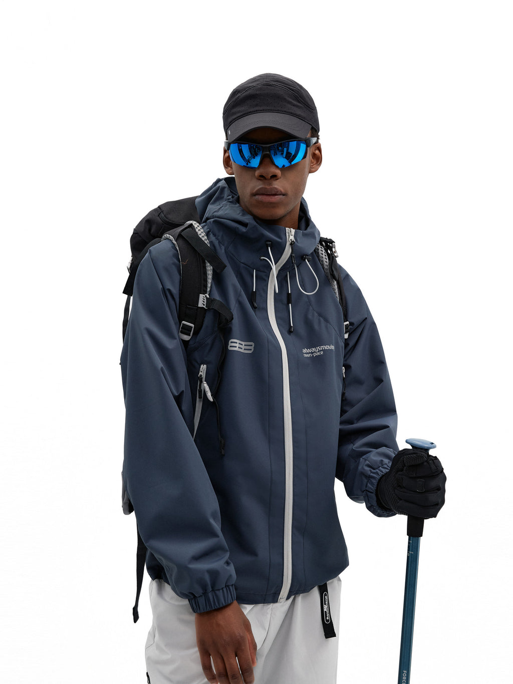 FPA Waterproof Breathable Outdoor Jacket - Loose Fit Hiking & Mountaineering Shell for Men