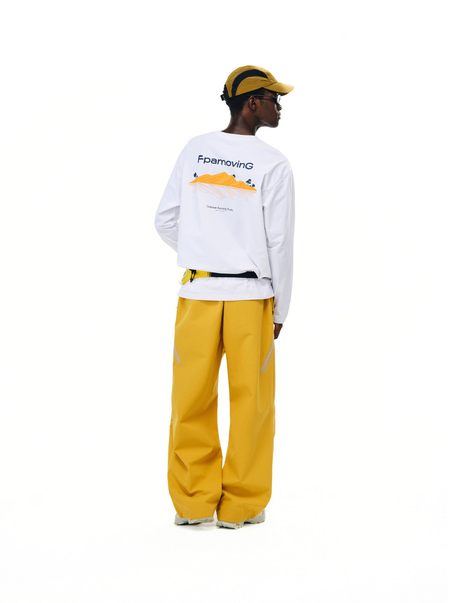 FPA Sorona Antimicrobial UPF50+ Sun Protection Long Sleeve Sports T-Shirt, Chinese Streetwear Trendy American Style Crew Neck Couple T-Shirt