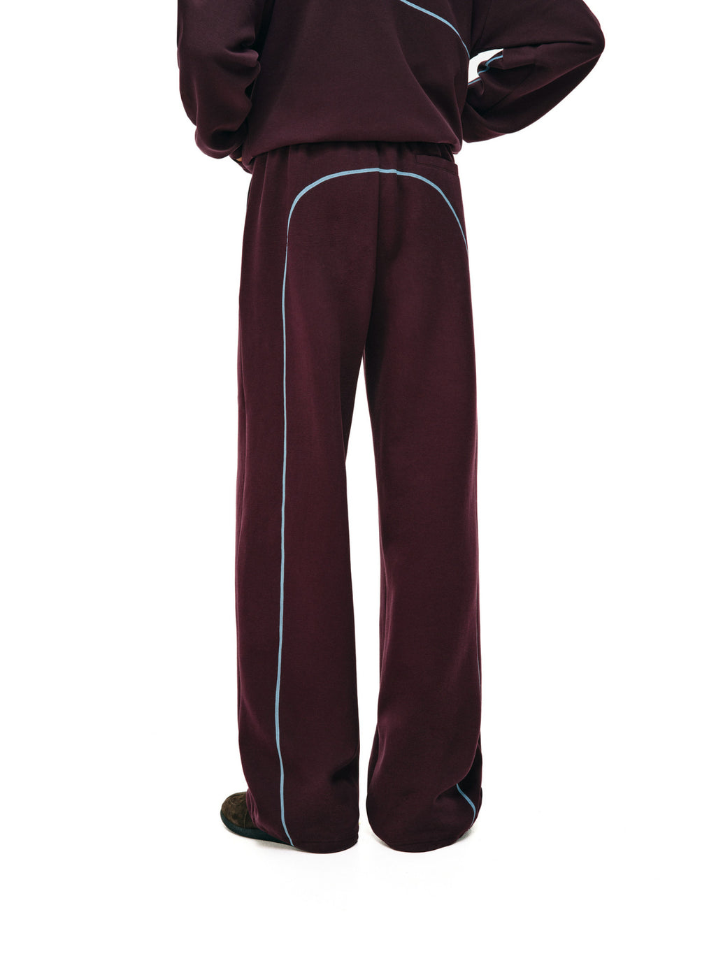 FPA Color-Block Casual Pants – Spring/Fall Outdoor Sport Set, Basic Logo Straight-Leg Loose Fit Sweatpants