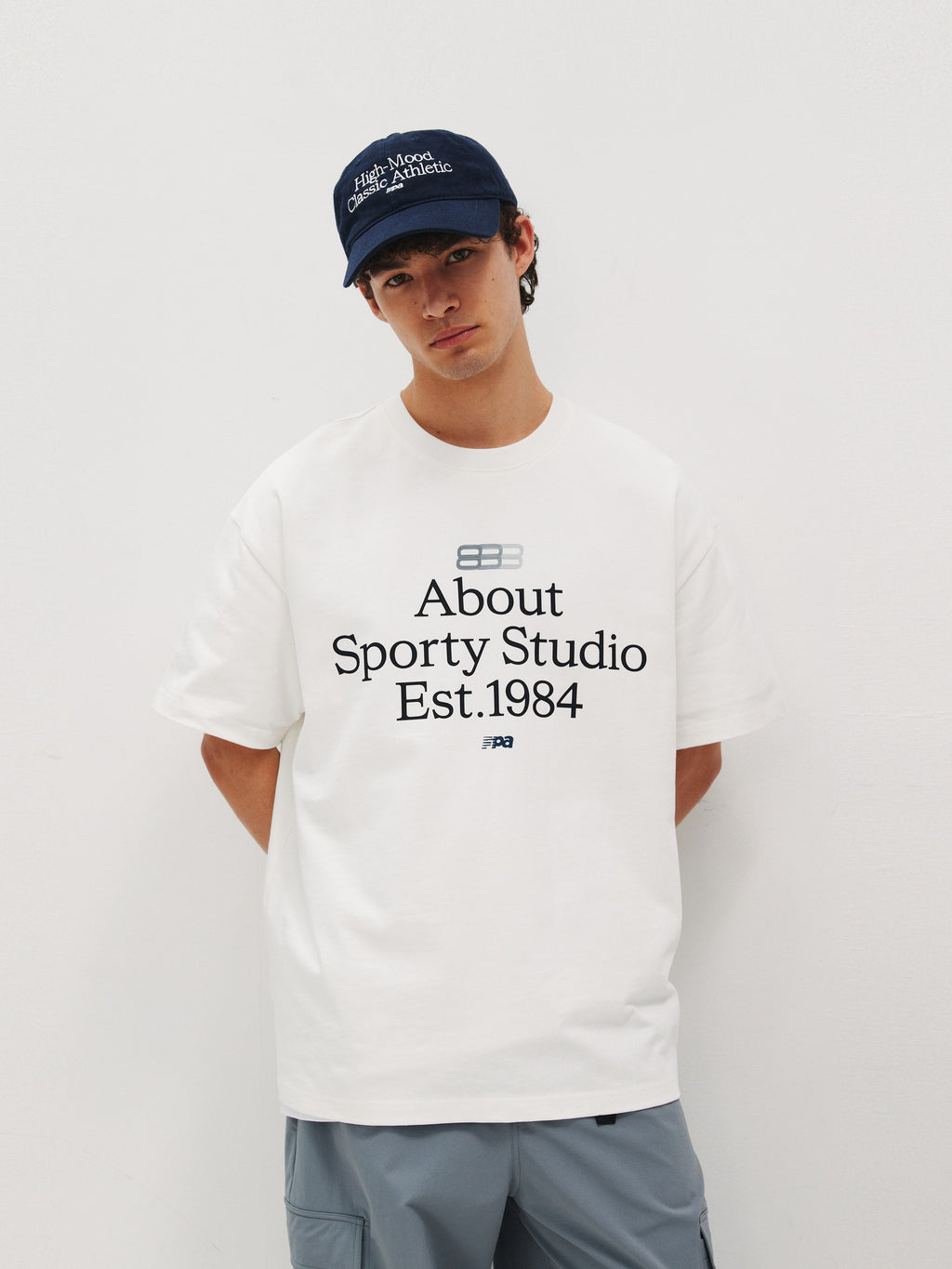 FPA Slogan Typography Phantom Short Sleeve T-Shirt 2024 New Summer Printed Crew Neck Loose American Retro Tee