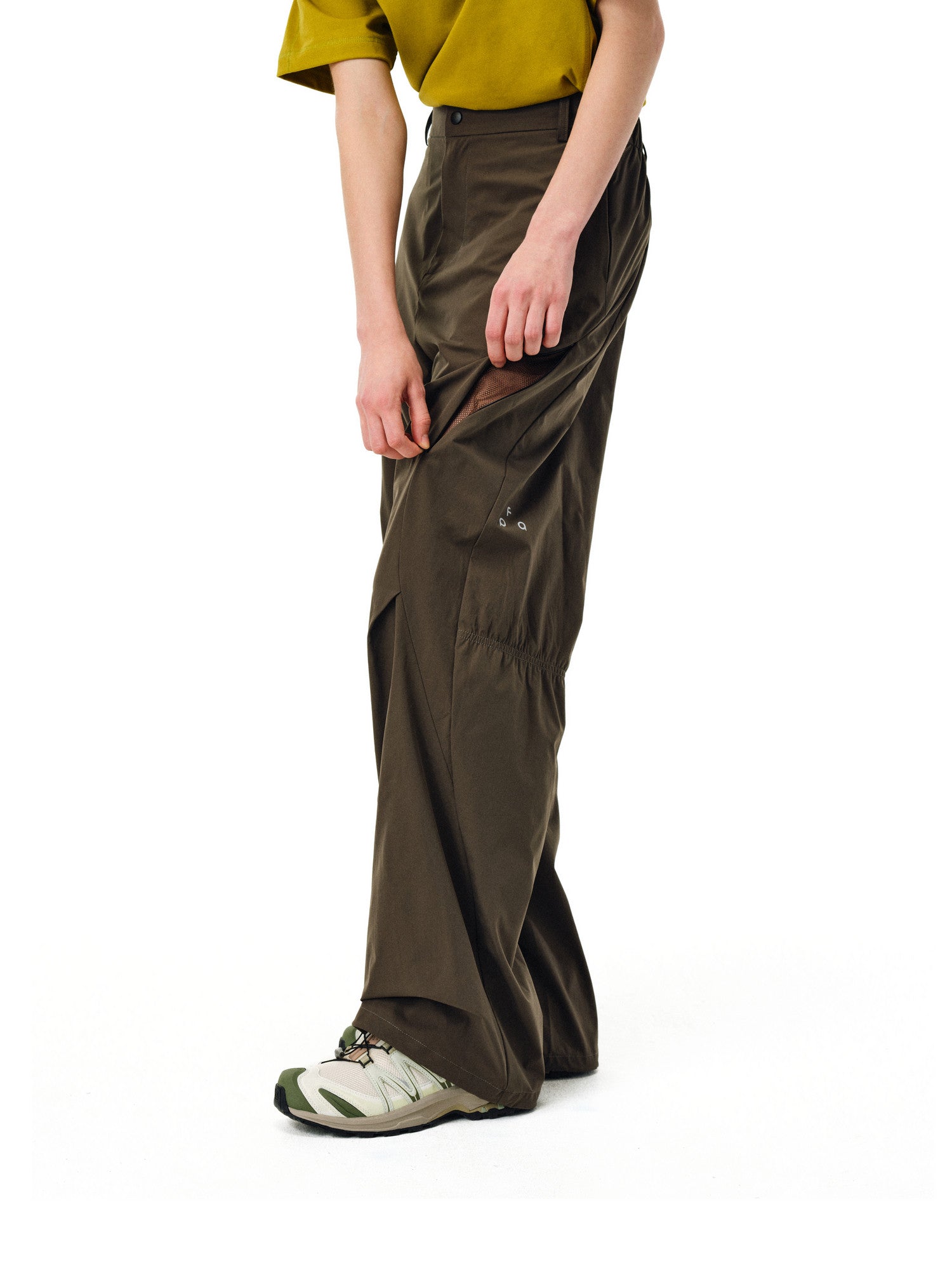 FPA Outdoor Structured Pleated Long Pants - Chinese Streetwear Loose Fit Summer Black Sports Casual Trousers