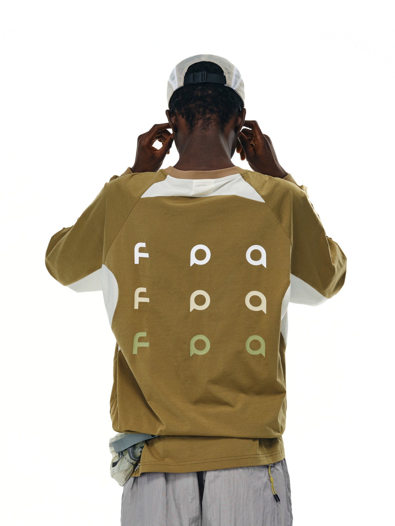 FPA Hydrogen Plain Mercerized Outdoor Sports Long Sleeve T-Shirt – Autumn Color-Block Crew Neck Retro National-Chic Top