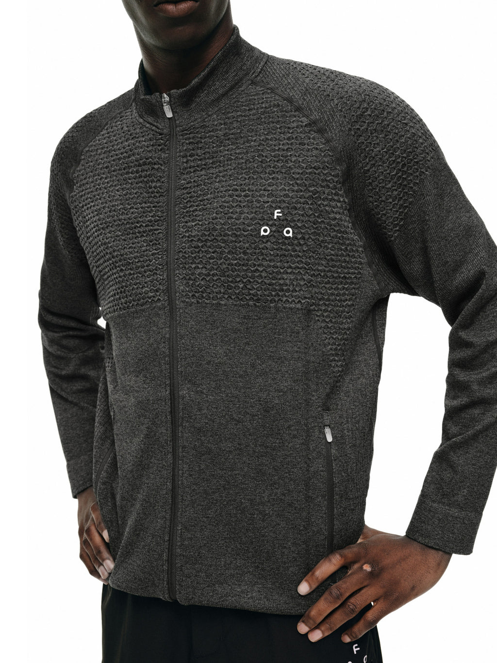 FPA One-Piece Knit Large Triangle Logo Jacket 2026 New Outdoor Sports Autumn Casual Stand Collar Men's