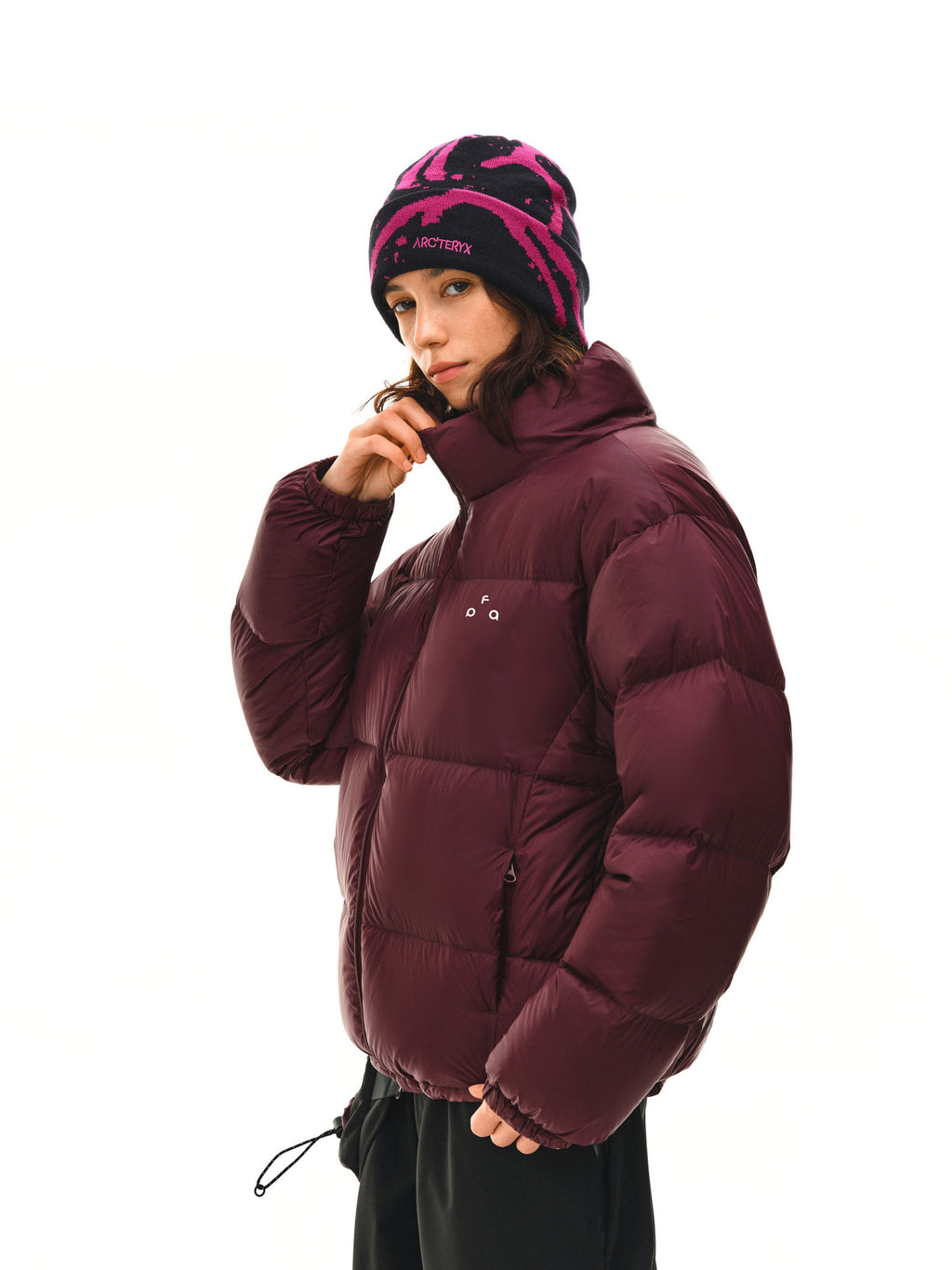 FPA Letter Brand Triangle Graphic Logo Down Jacket - Winter Basic Printed Couple Warm Down Coat