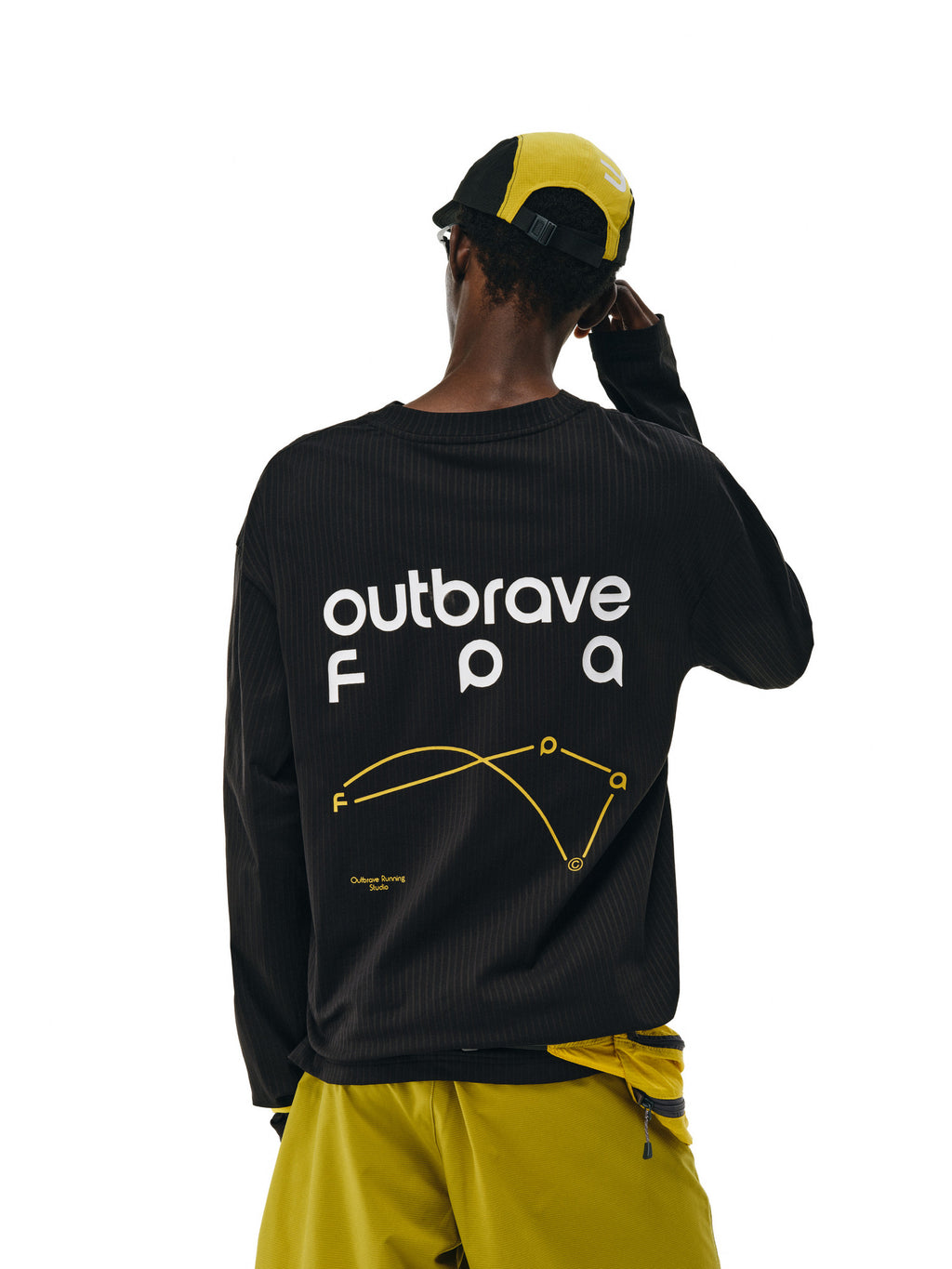 FPA Quick-Dry Outdoor Casual Long-Sleeve T-Shirt 2026 New Spring/Autumn Chinese Style Crew Neck Loose Fit Sports Couple Black Tee