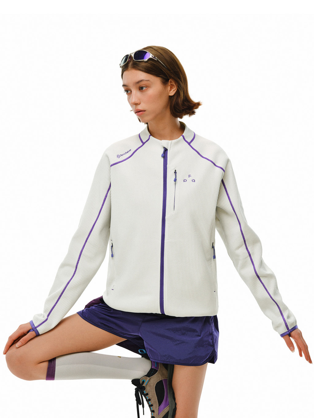 FPA Color-Block Contrast Stitch Jacket for Spring and Autumn, American Retro Zip-Up Long-Sleeve Unisex