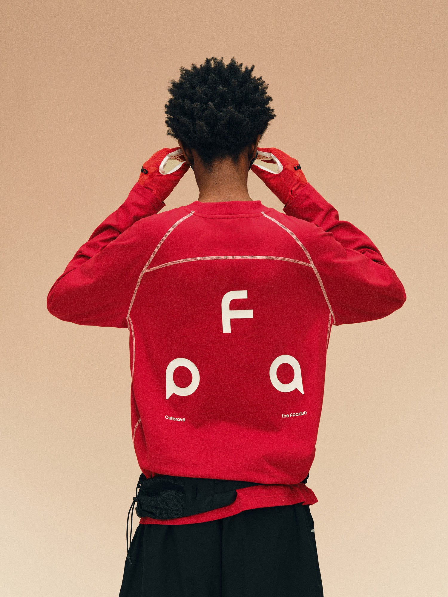 FPA Quick-Dry Structured Logo Long-Sleeve T-Shirt for Outdoor, Spring Festival Red Crew Neck Couple's Chinese Zodiac Year