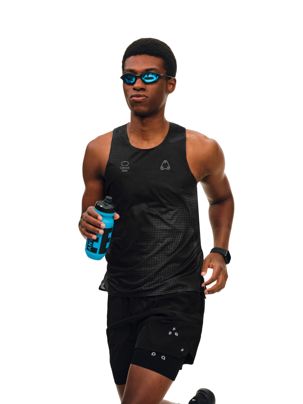 FPA Mesh Panel 3M Reflective Sports Vest Printed Tank Top for Outdoor Fitness, Basketball, Running
