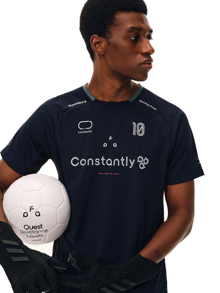 FPA Soccer Capsule Collection Breathable Quick-Dry Cool-Touch Printed Sports Soccer Short-Sleeve T-Shirt for Men and Women