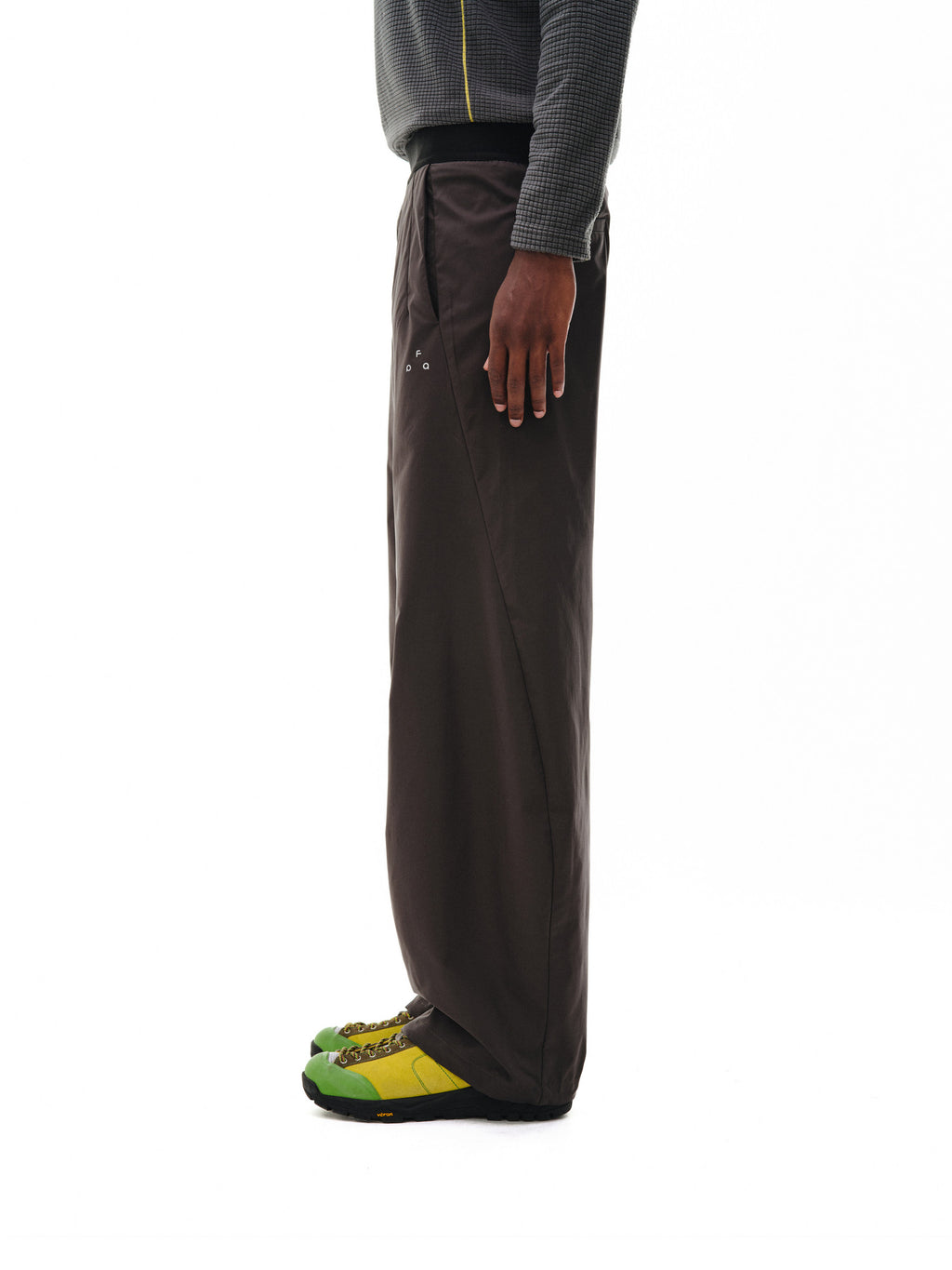 FPA Elastic Logo Woven Quick-Dry Curved-Leg Trousers