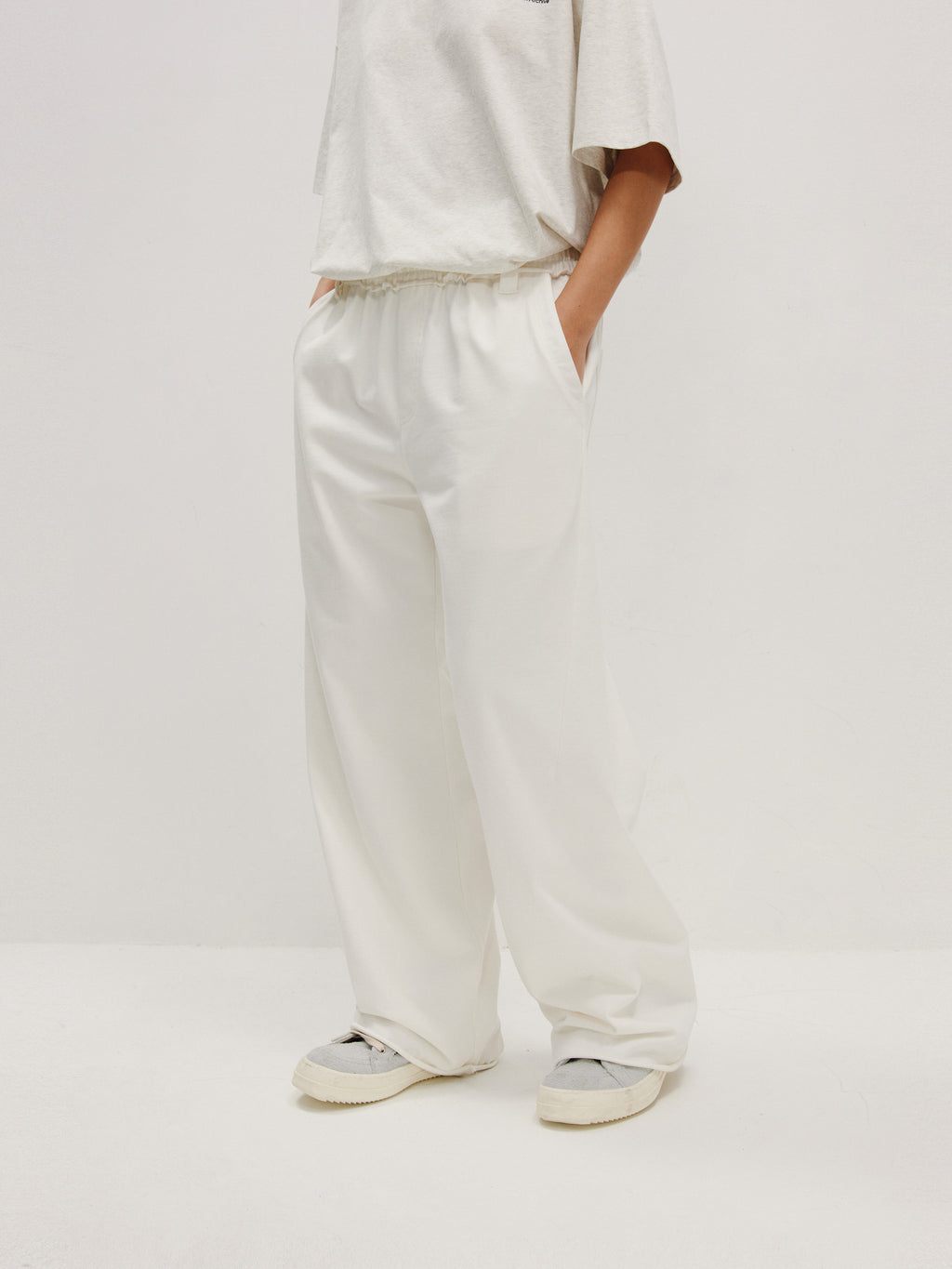 FPA Thin Structured Straight-Leg Knit Pants Summer Athletic Loose Straight Casual Pants Streetwear Trend