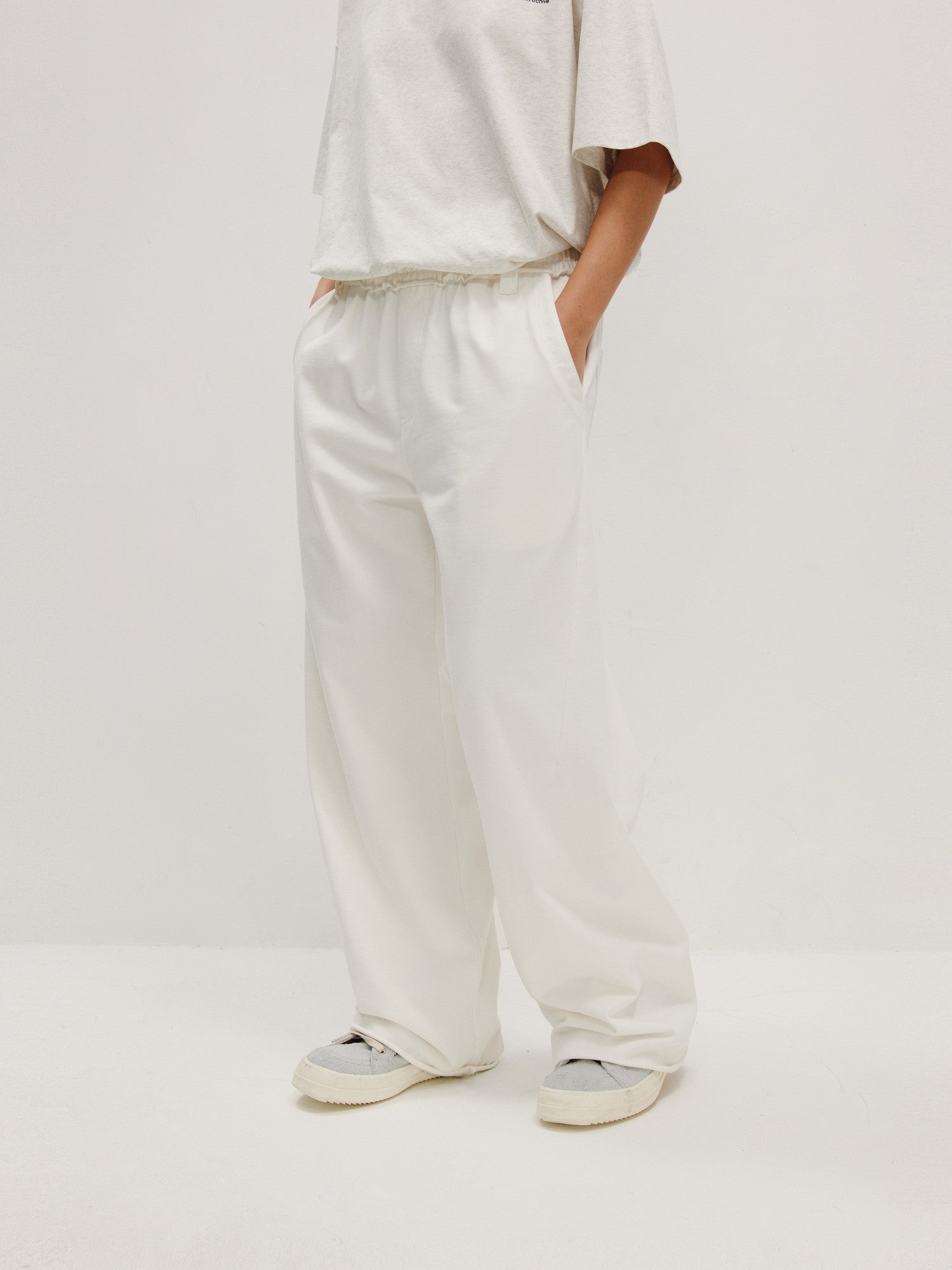 FPA Thin Structured Straight-Leg Knit Pants Summer Athletic Loose Straight Casual Pants Streetwear Trend