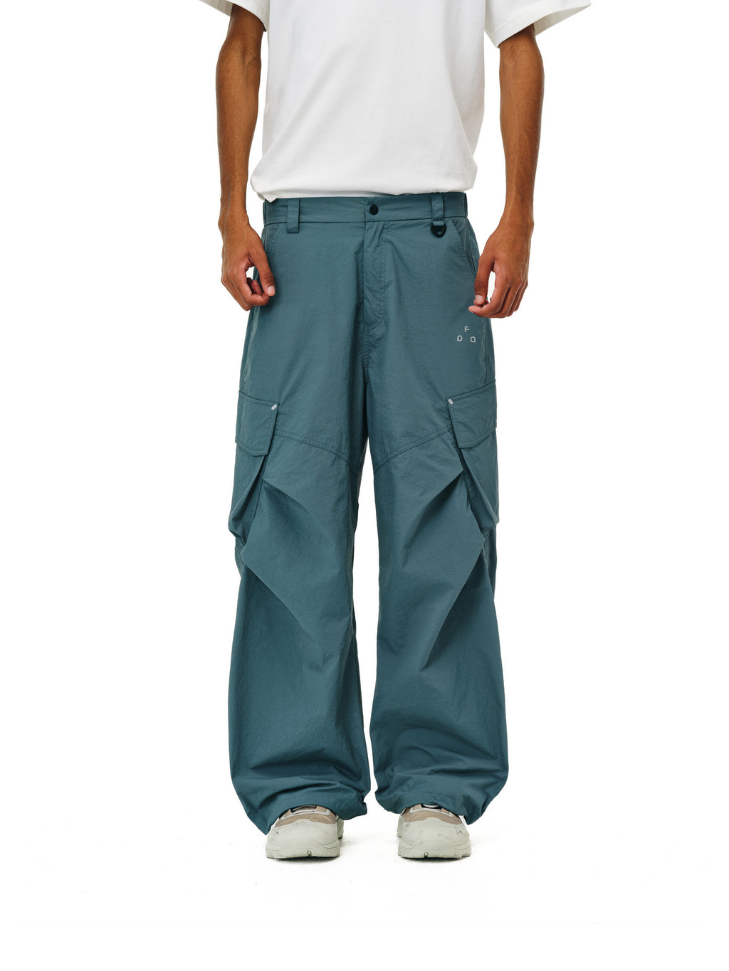 FPA Outdoor Water-Repellent Cargo Pants with Hidden Pockets and 3D Slanted Pockets, Chinese Streetwear Loose Fit Techwear Long Pants for Men