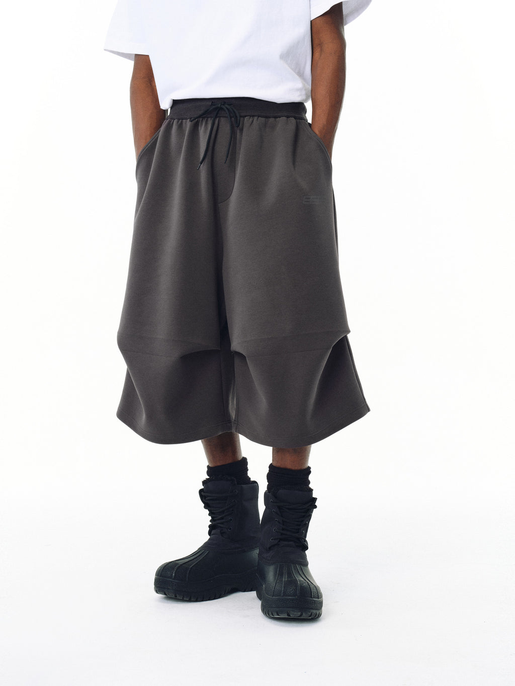 FPA Sports Air Layer Curved Hem Seven-Point Sweatpants - Chinese Streetwear Trendy Loose Design Casual Pants