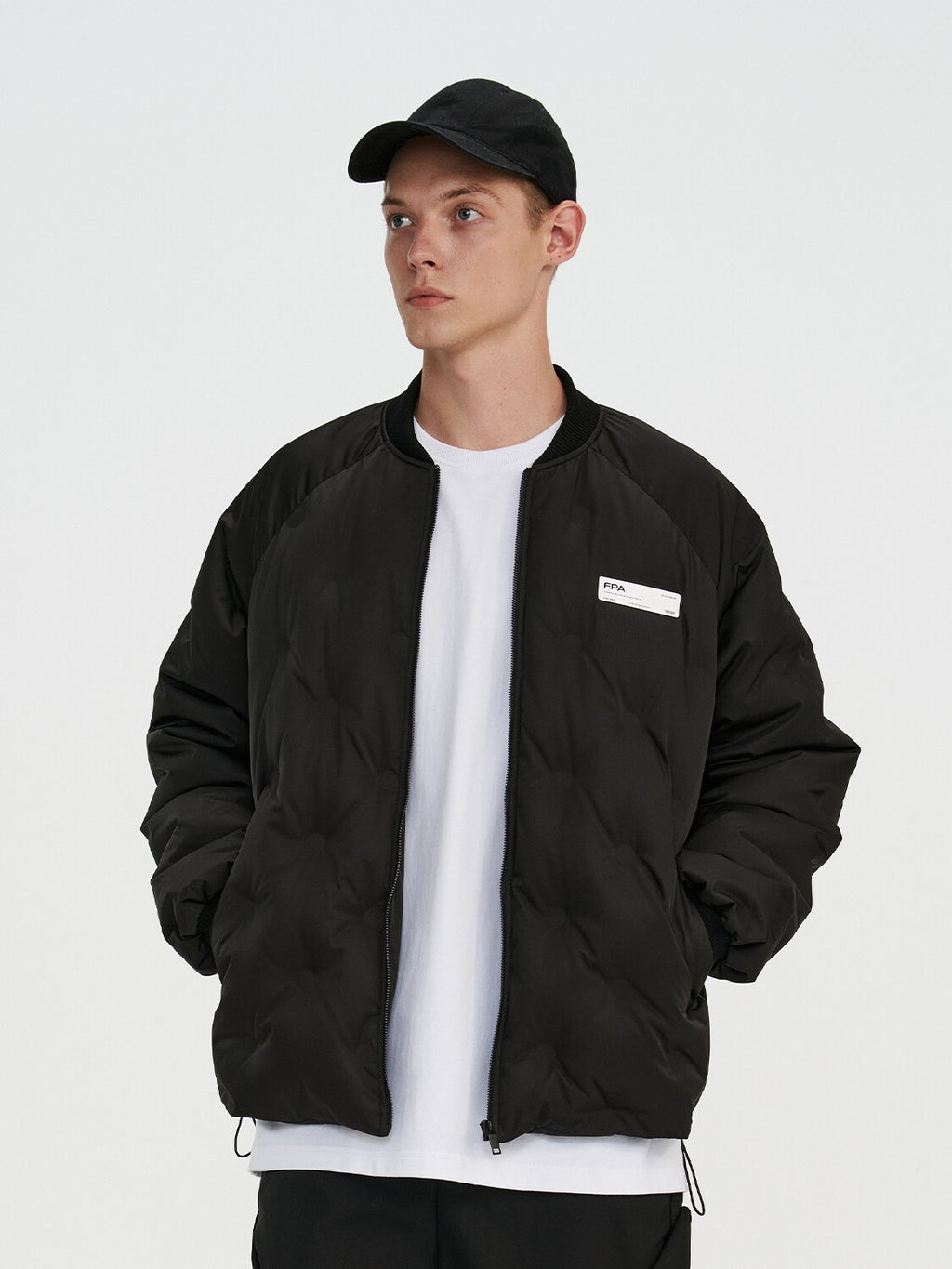 FPA Baseball Print Short Down Jacket – Chinese Streetwear Couple's Winter Thick Loose Warm Coat for Men