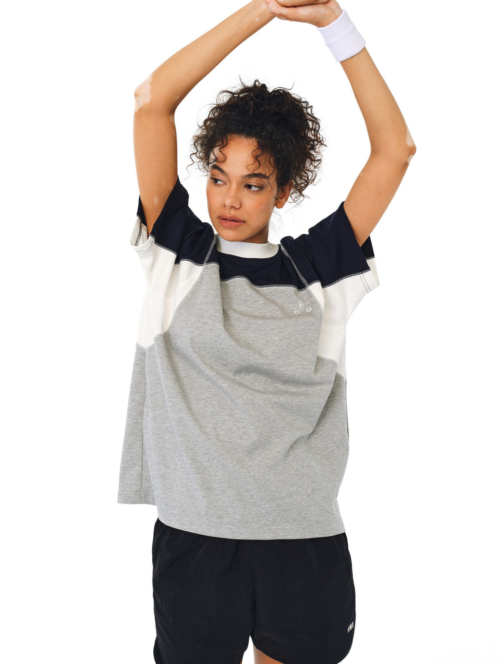 FPA Sport Hassel Contrast Raglan Sleeve Short Sleeve Summer Couple Loose Round Neck Design Sense Chinese Streetwear T-Shirt