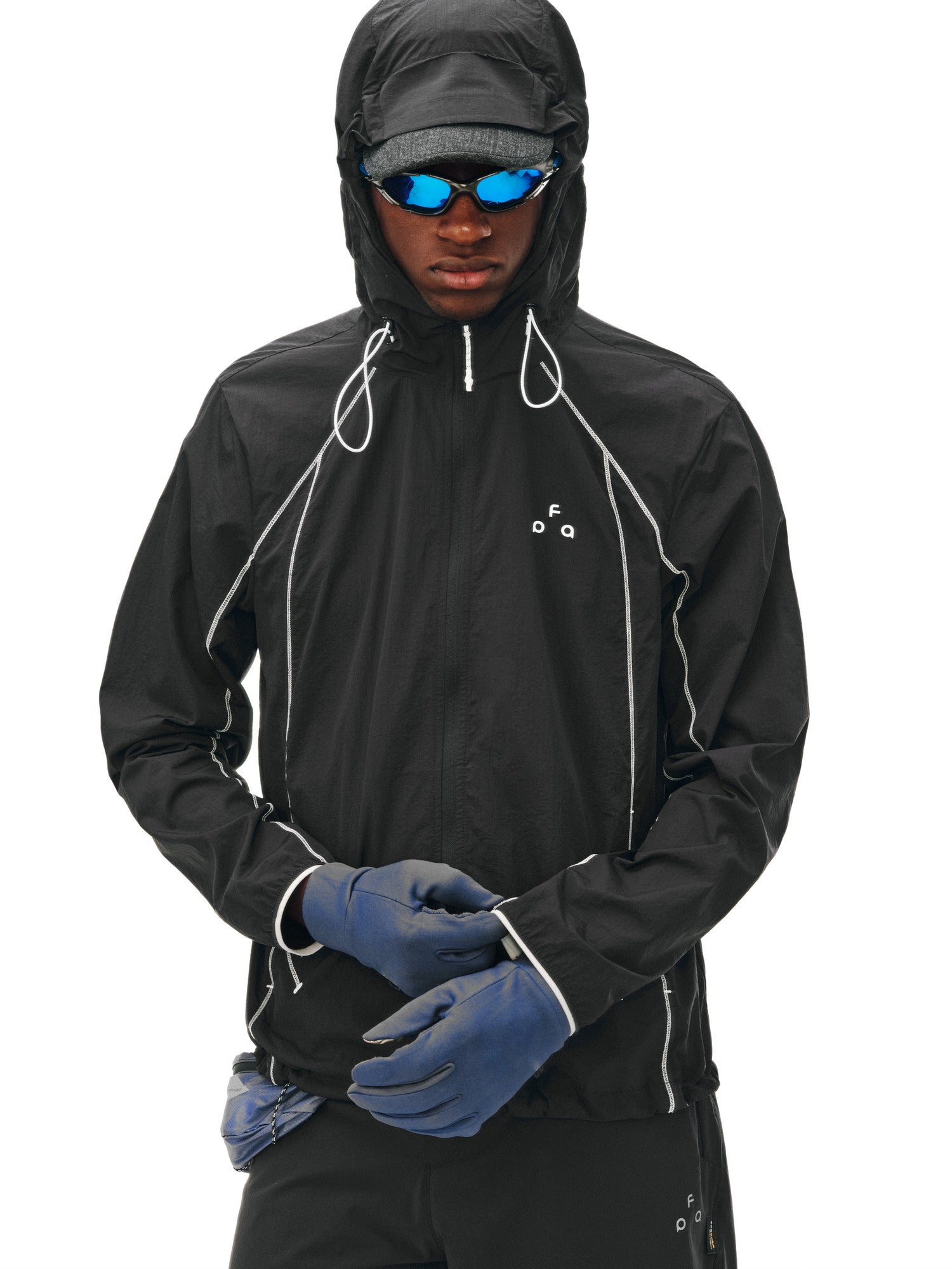 FPA Plaid Contrast Stitch Sun Protection Sports Jacket - Summer Outdoor Lightweight Hooded UV-Protective Unisex Jacket