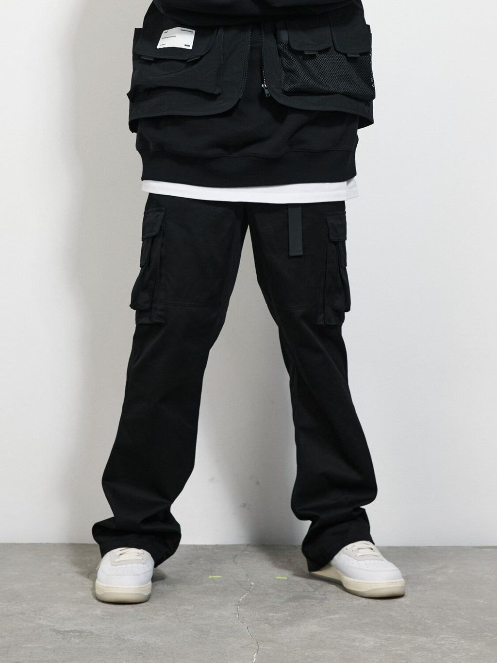 FPA (VENGETICE) Loose Flared Wide-Leg Cargo Pants, Chinese Streetwear, Spring/Fall Athletic Casual Men's Trousers