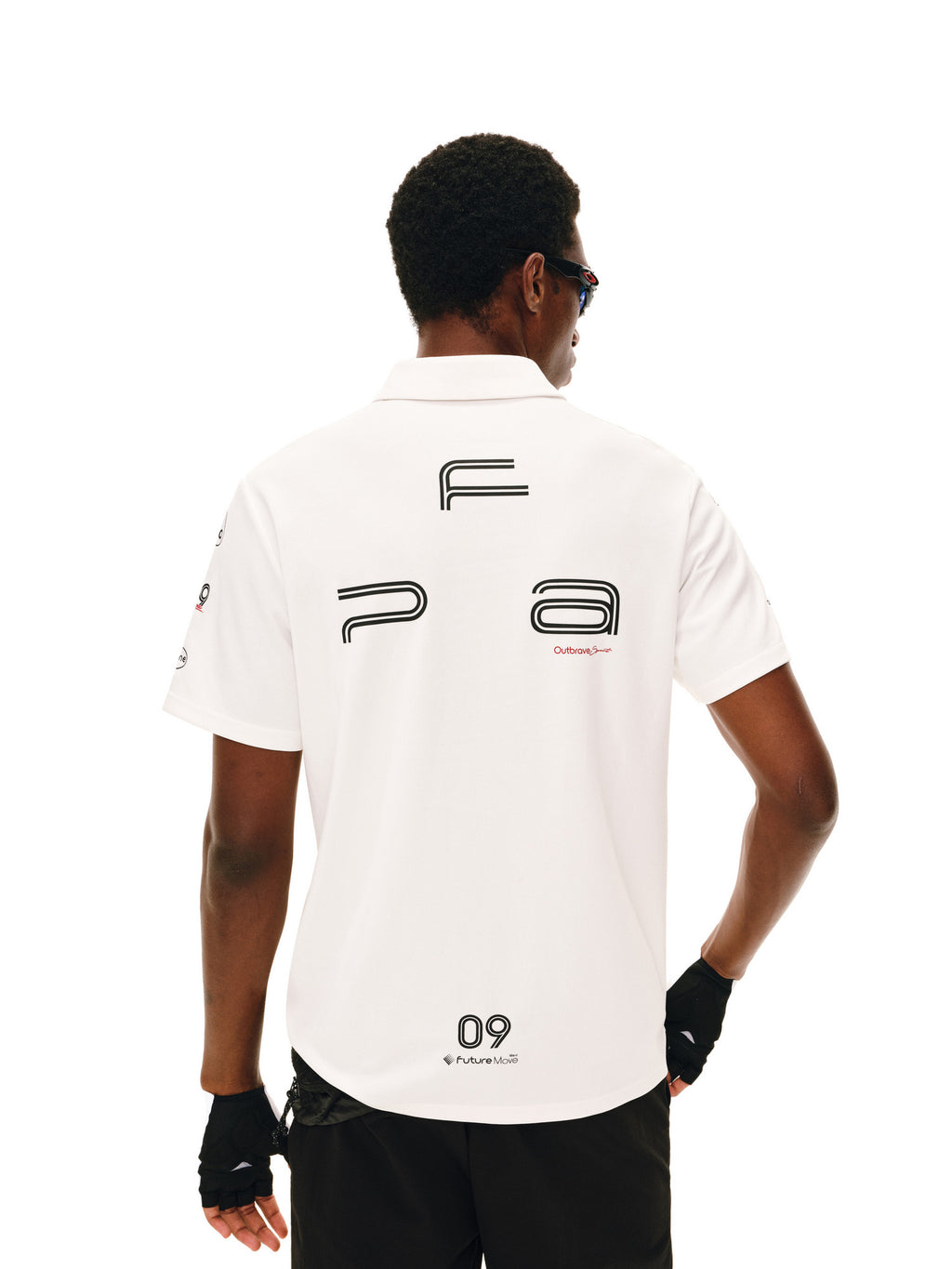 FPA Racing Sport Pattern Printed Short Sleeve Polo Shirt Summer V-Neck Quick-Dry Couple Casual Lapel T-Shirt for Men