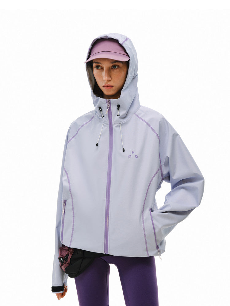 FPA Water-Repellent Hasselblad Color-Block Shell Jacket – Spring Windbreaker for Outdoor Sports, Unisex Couple Coat