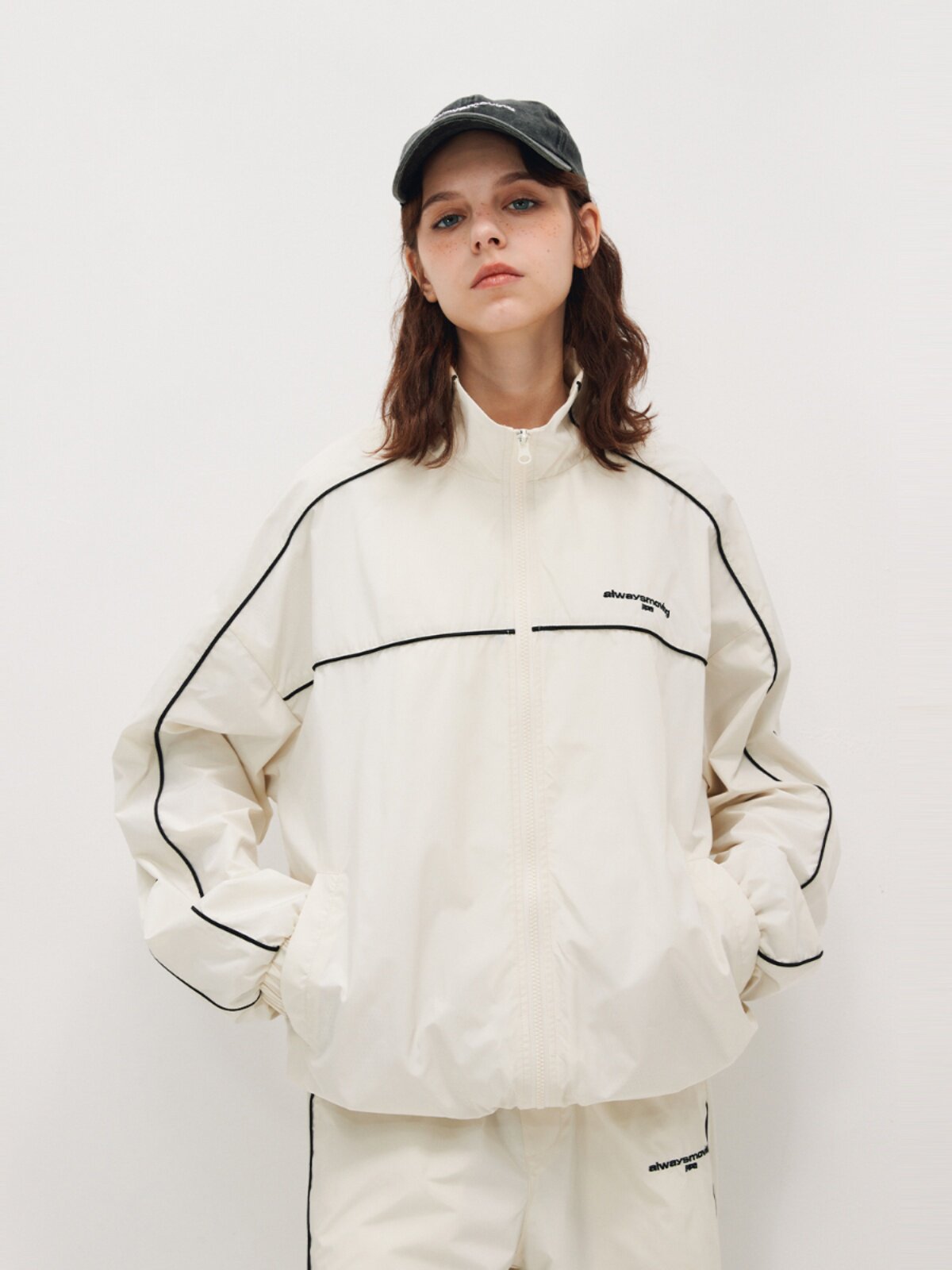 FPA Retro Sports Casual Jacket Spring/Autumn Loose Outdoor American Short Stand Collar Top Chinese Streetwear Brand Coat