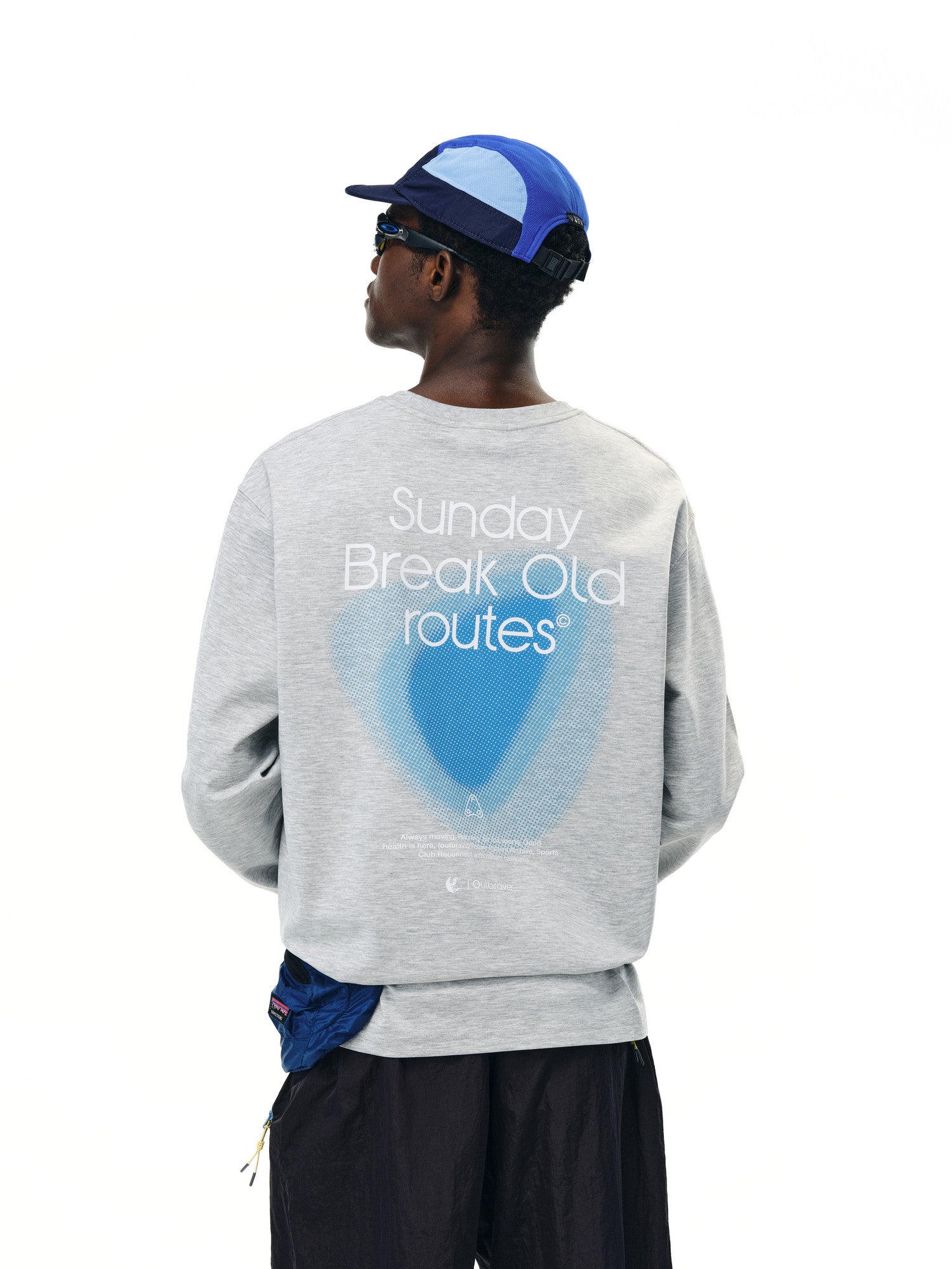 FPA Sorona Lyocell UPF50+ Sun Protection Long-Sleeve T-Shirt for Outdoor Sports, Cooling Crew Neck, Loose Fit, Unisex