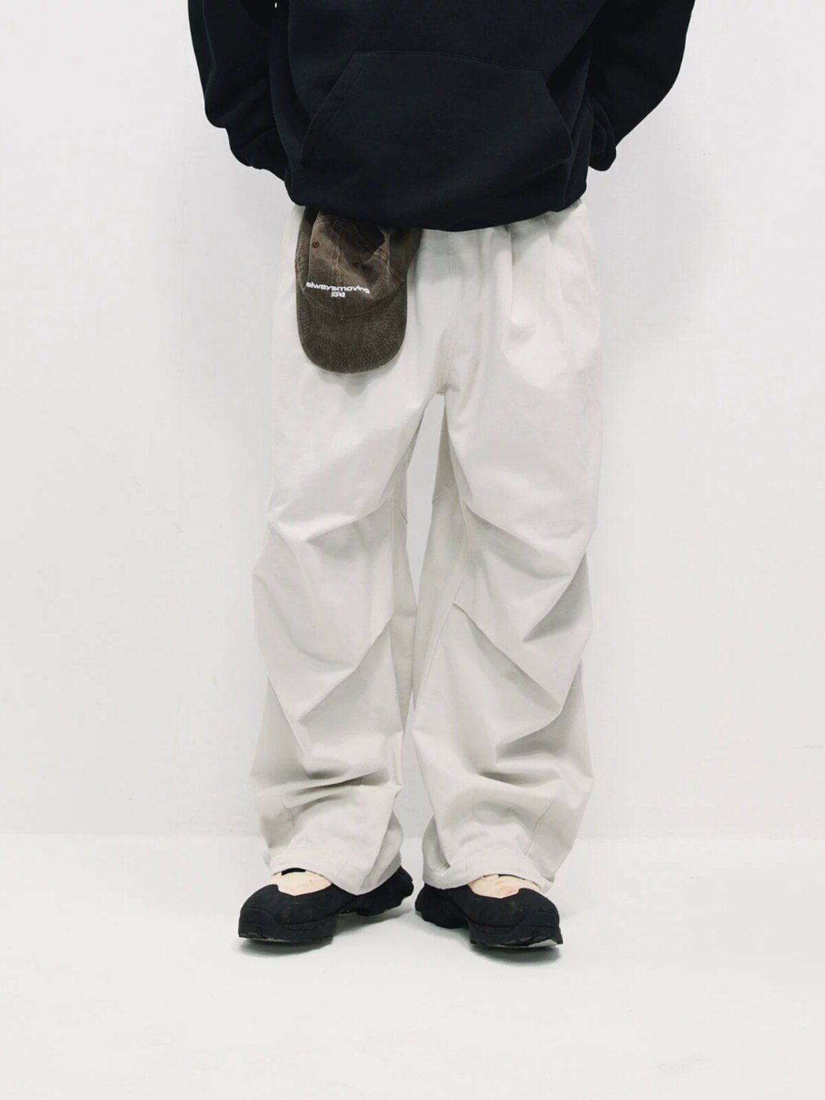 FPA Loose Fit Paratrooper Pants – Streetwear Straight-Leg Wide-Leg Casual Trousers for Men, Spring/Autumn