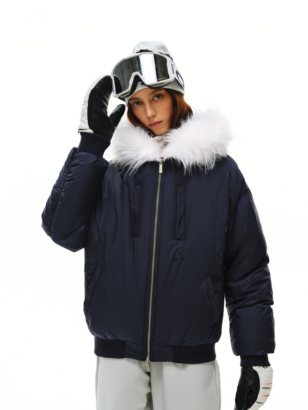 FPA Faux Fur Collar Short Down Jacket with Hood for Women 2026 New Winter Style Premium Warm Down Coat