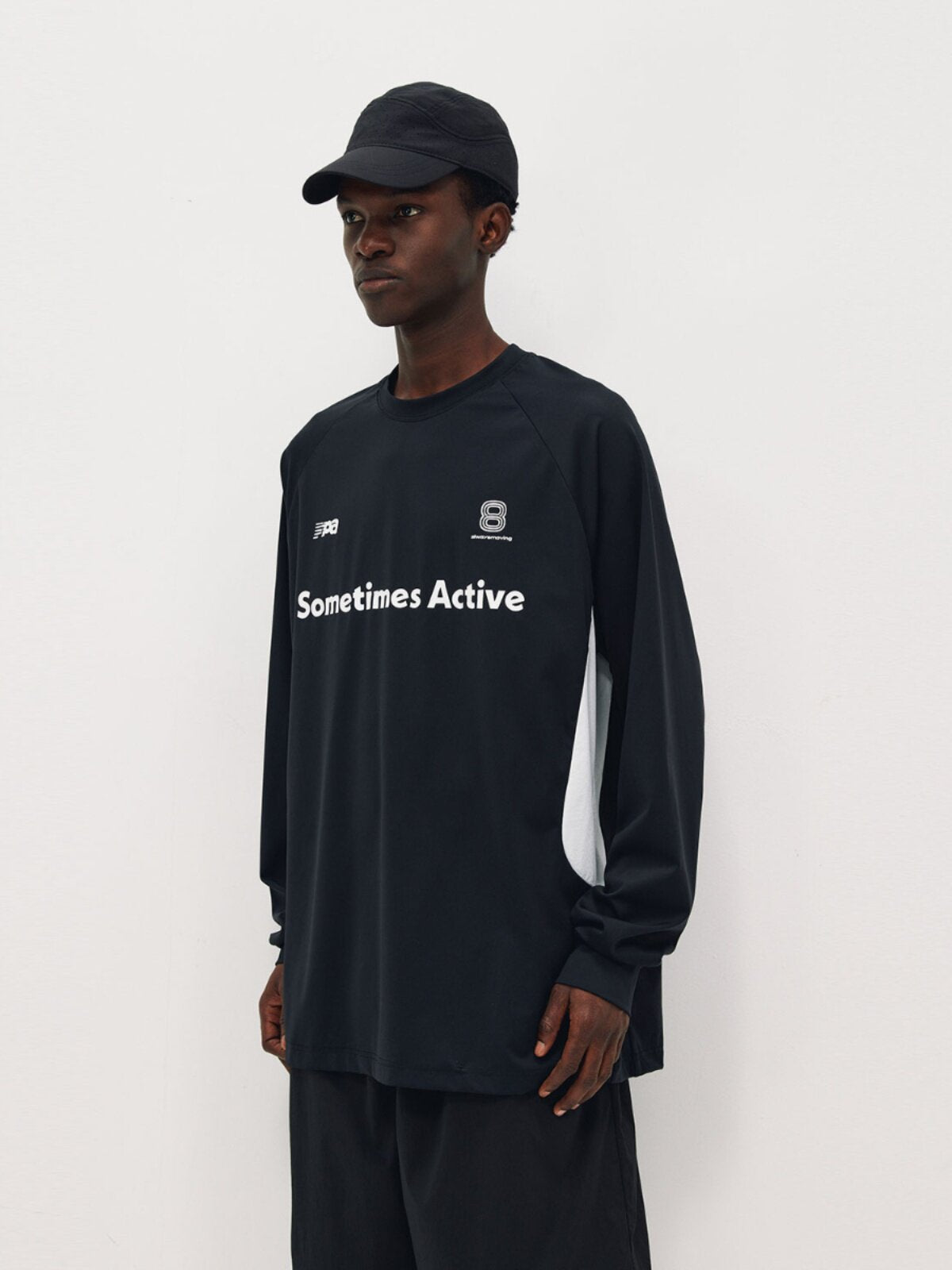 FPA Quick-Dry Ice-Feel Athletic Paneled T-Shirt Chinese Streetwear Trend Loose Outdoor Fitness Crew Neck Long Sleeve Men