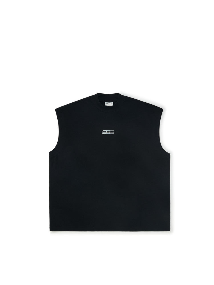 FPA High Neck Sports Tank Top - Chinese Streetwear Trend Summer Pure Cotton Basketball Outerwear Sleeveless T-Shirt for Men