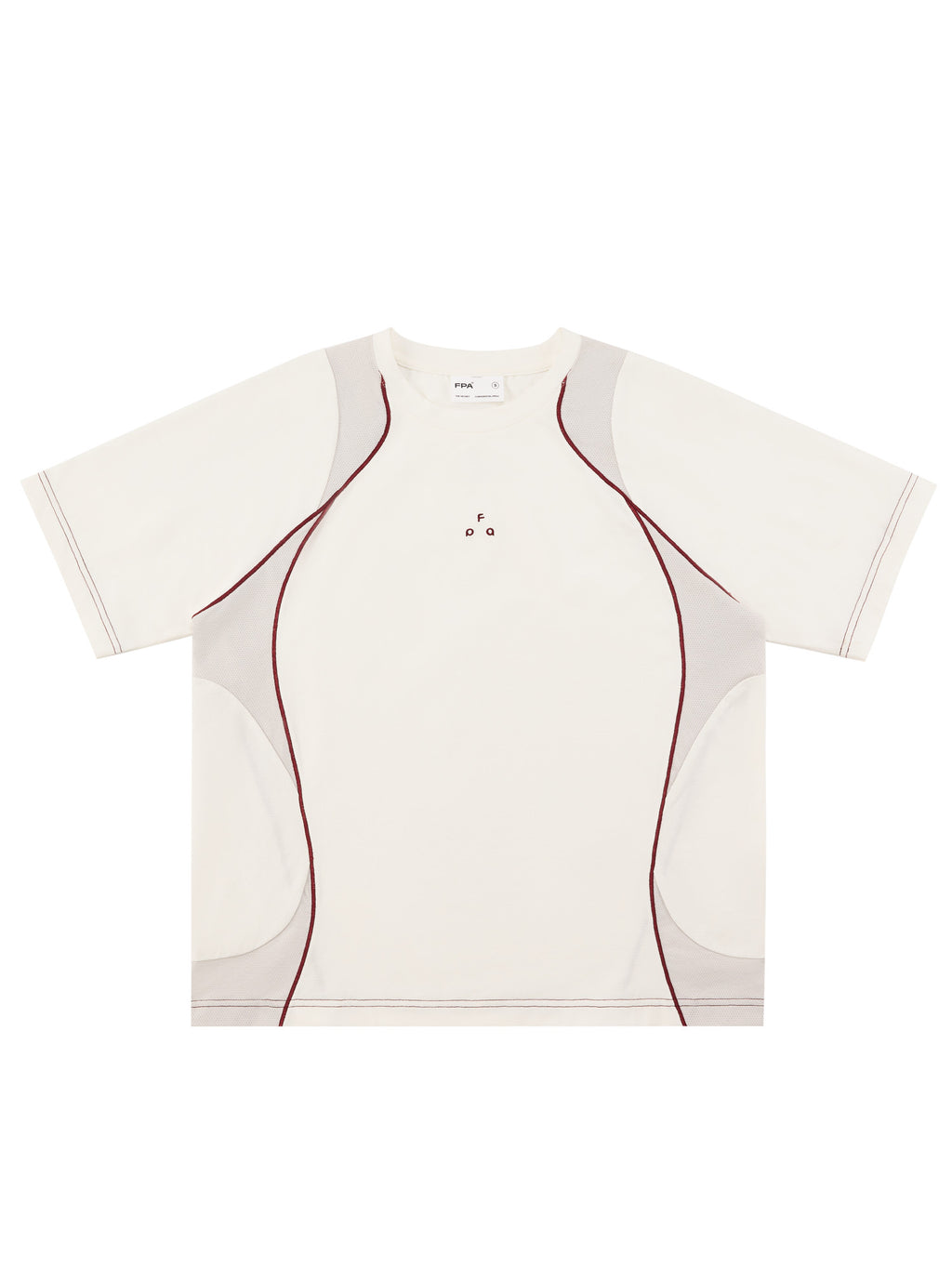 FPA Arc Contrast Quick-Dry Sports T-Shirt Summer Crew Neck Breathable Outdoor Half-Sleeve Tee for Men