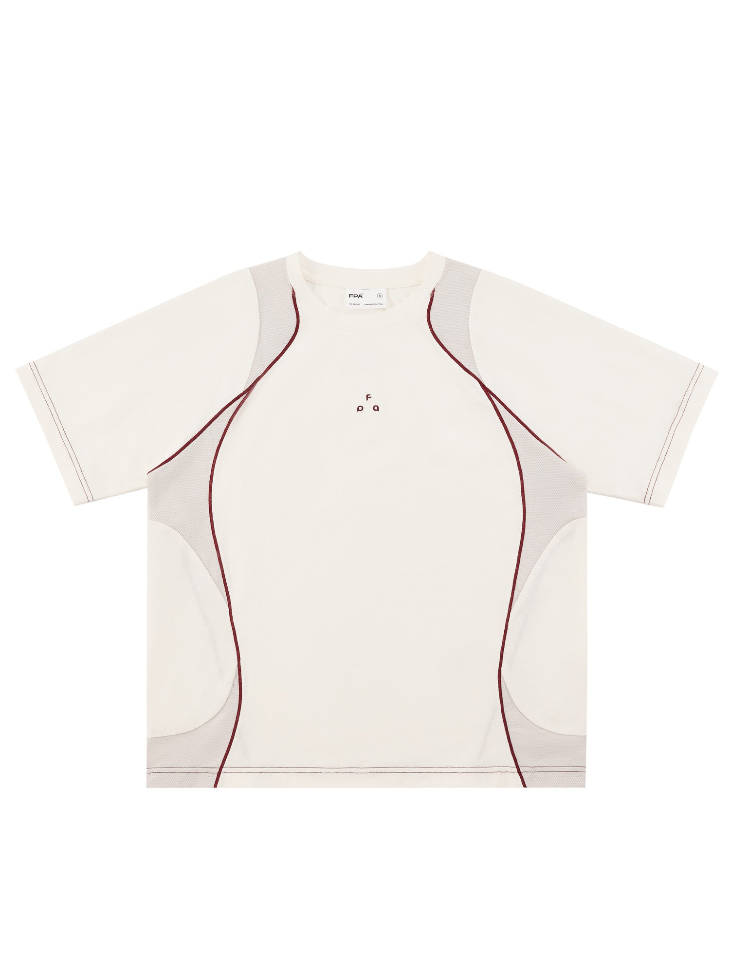 FPA Arc Contrast Quick-Dry Sports T-Shirt Summer Crew Neck Breathable Outdoor Half-Sleeve Tee for Men