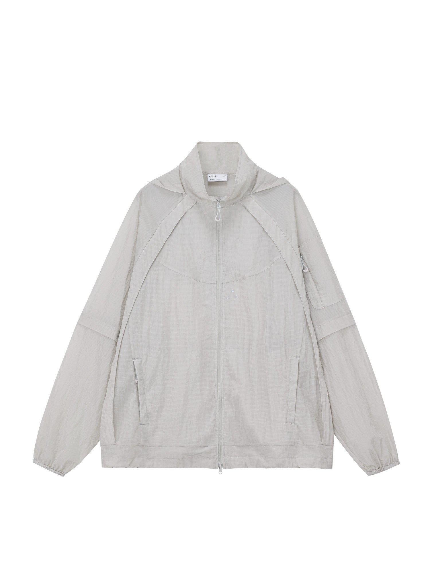 FPA Water-Repellent Textured Crinkle Hooded Multi-Zip Sun Protection Jacket - Summer Outdoor Lightweight UV Jacket