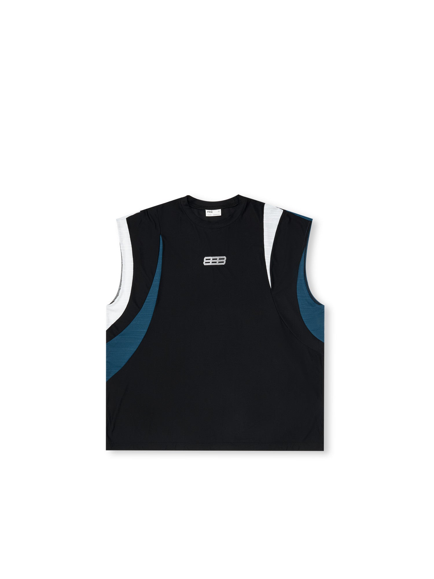 FPA Cooling Quick-Dry Paneled Sports Vest - Chinese Street Style Summer Loose Round Neck Sleeveless Tank Top for Men