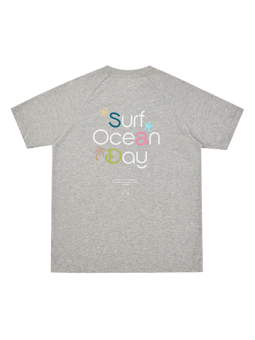 FPA Summer Beach Vacation Quick-Dry Short Sleeve T-Shirt, Summer Crew Neck Outdoor Dopamine Couple Casual Tee