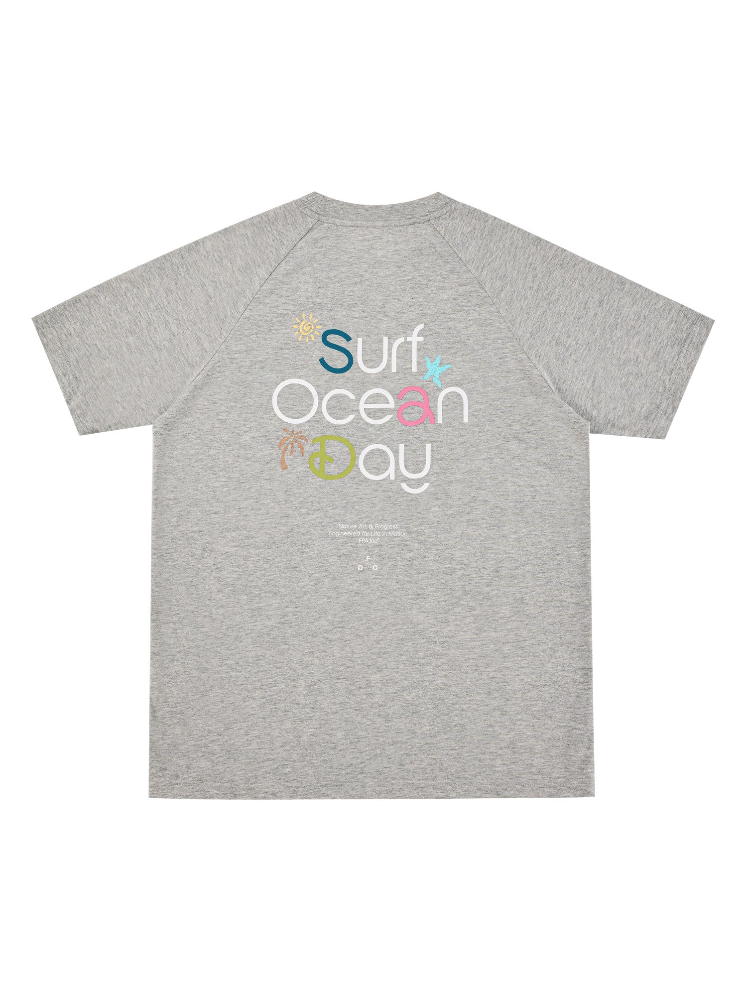 FPA Summer Beach Vacation Quick-Dry Short Sleeve T-Shirt, Summer Crew Neck Outdoor Dopamine Couple Casual Tee
